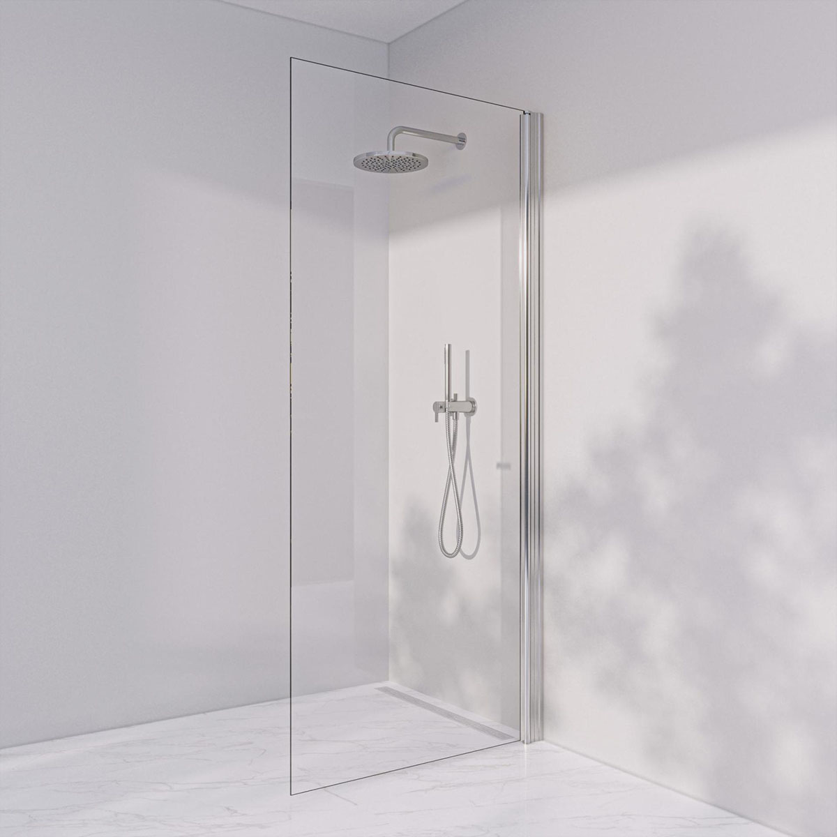 Duschvägg Invitrea Prime PH2 med Glasrengöring