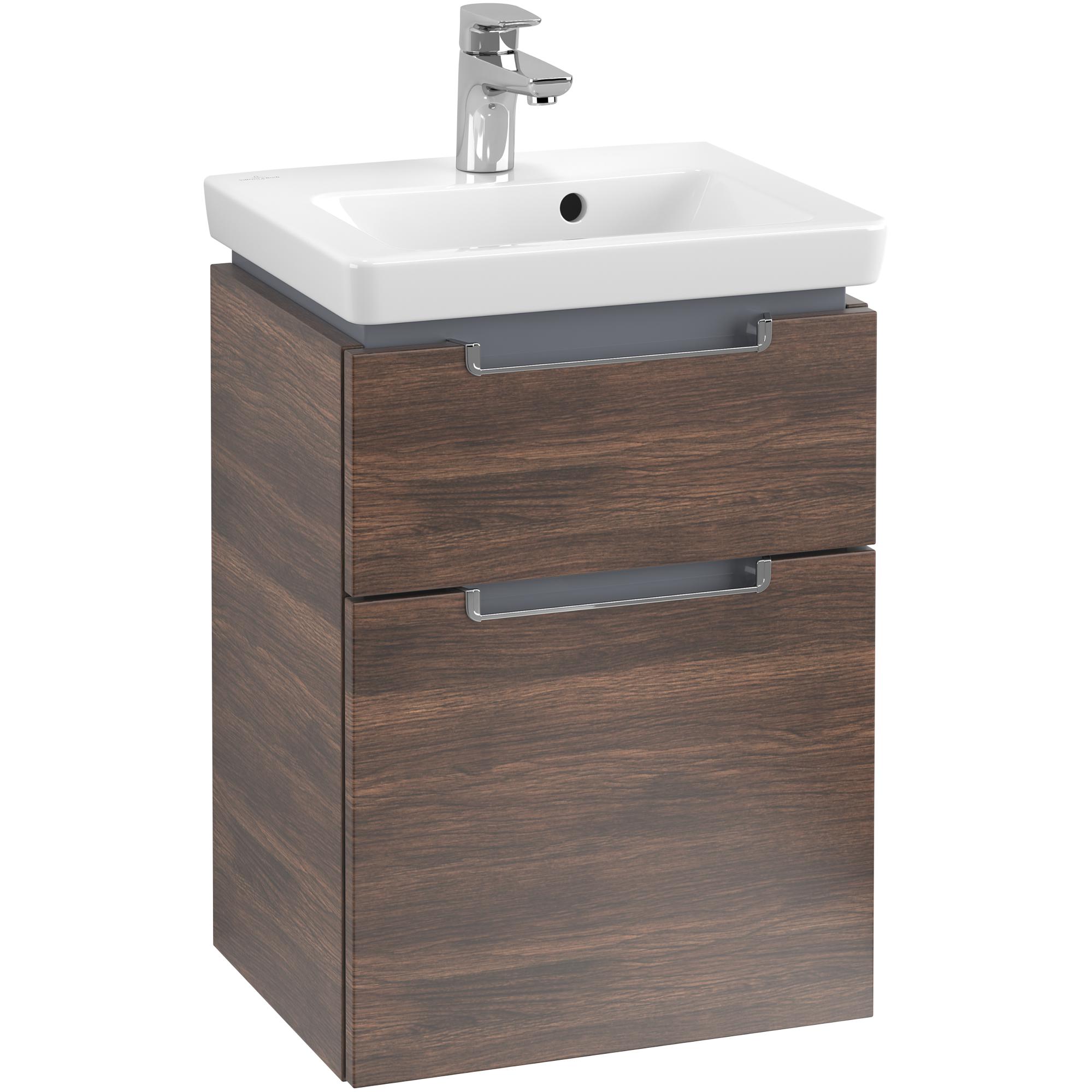 Tvättställsskåp Villeroy & Boch Subway 2.0 med 2 Lådor