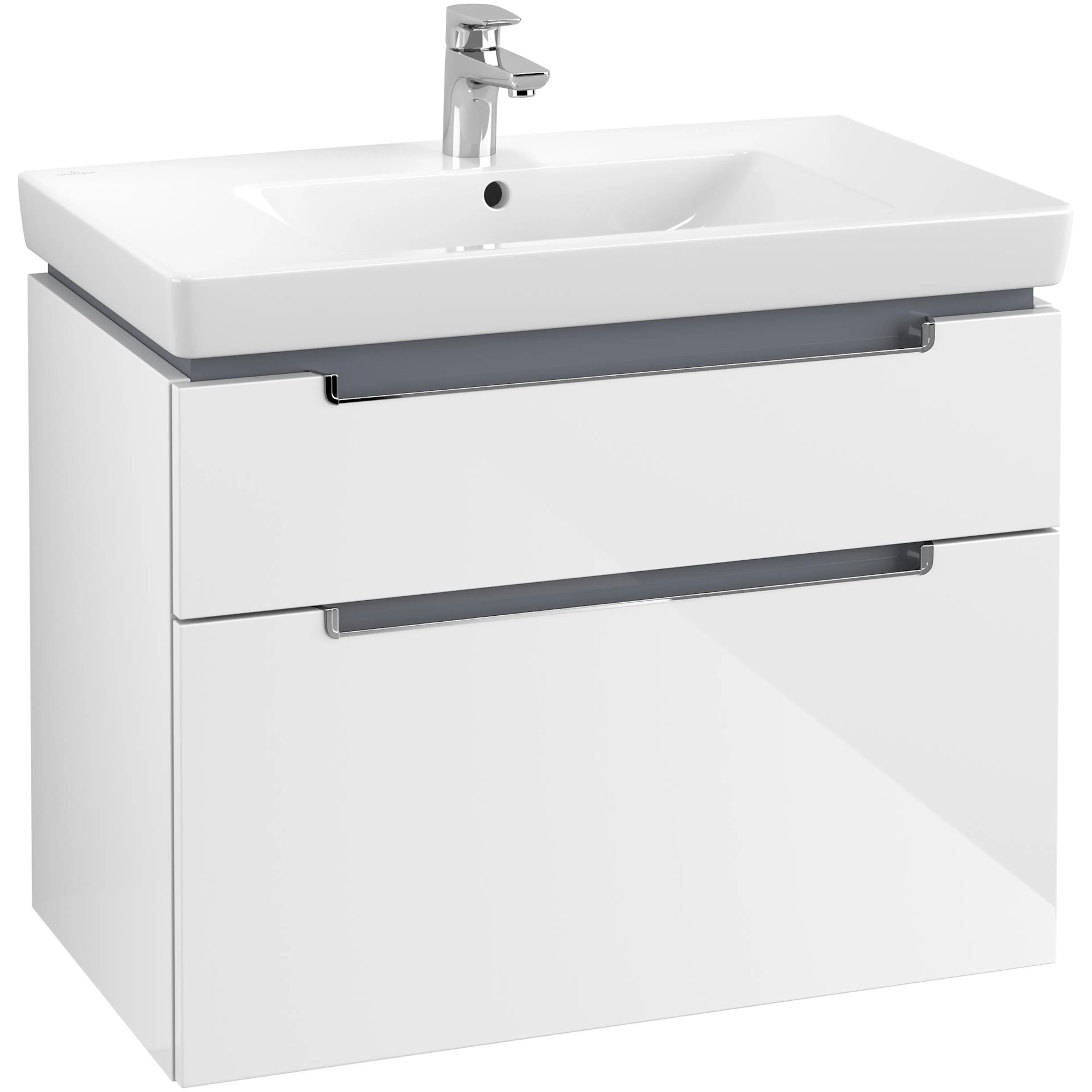 Tvättställsskåp Villeroy & Boch Subway 2.0 med 2 Lådor för Skåpstvättställ