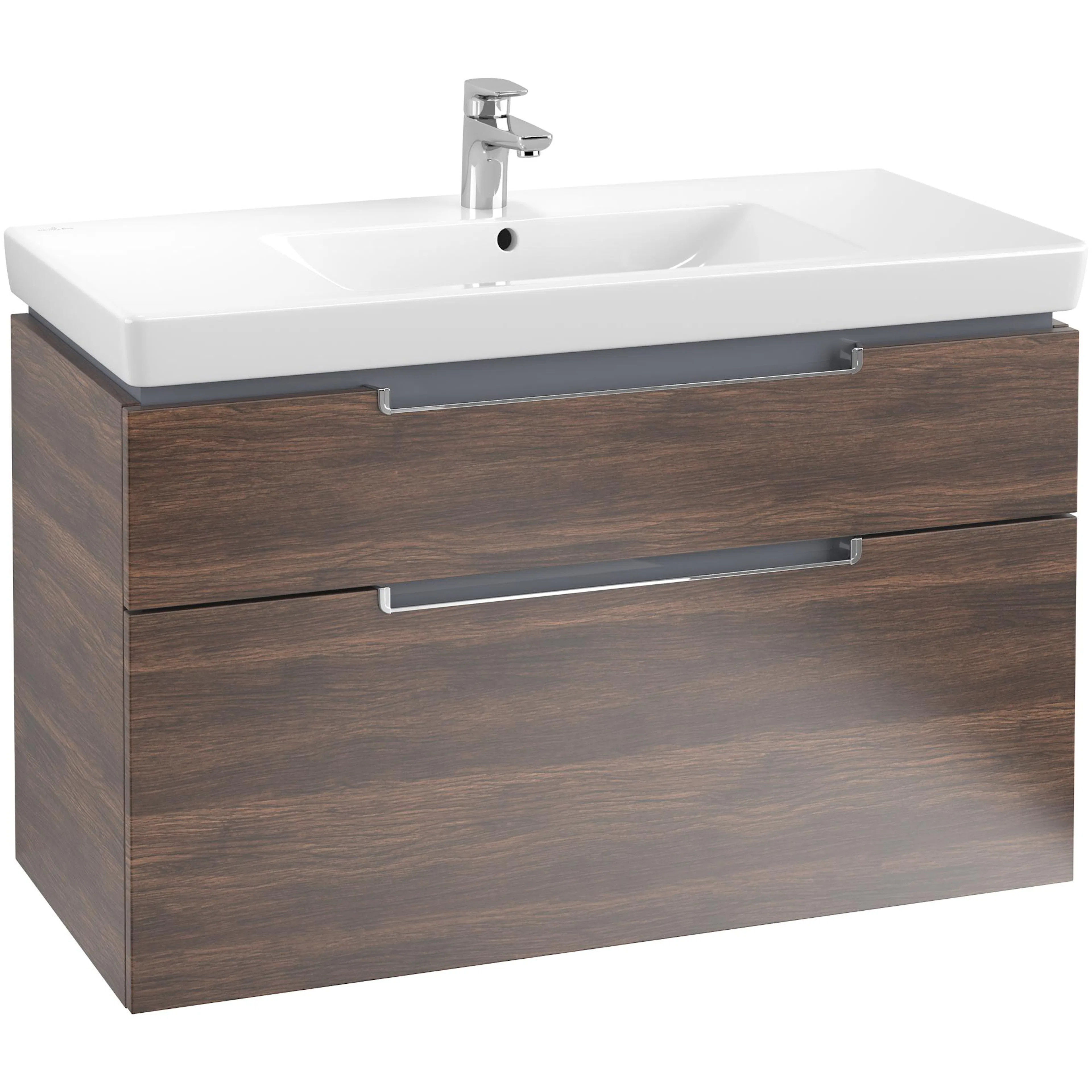 Tvättställsskåp Villeroy & Boch Subway 2.0 med 2 Lådor för Skåpstvättställ