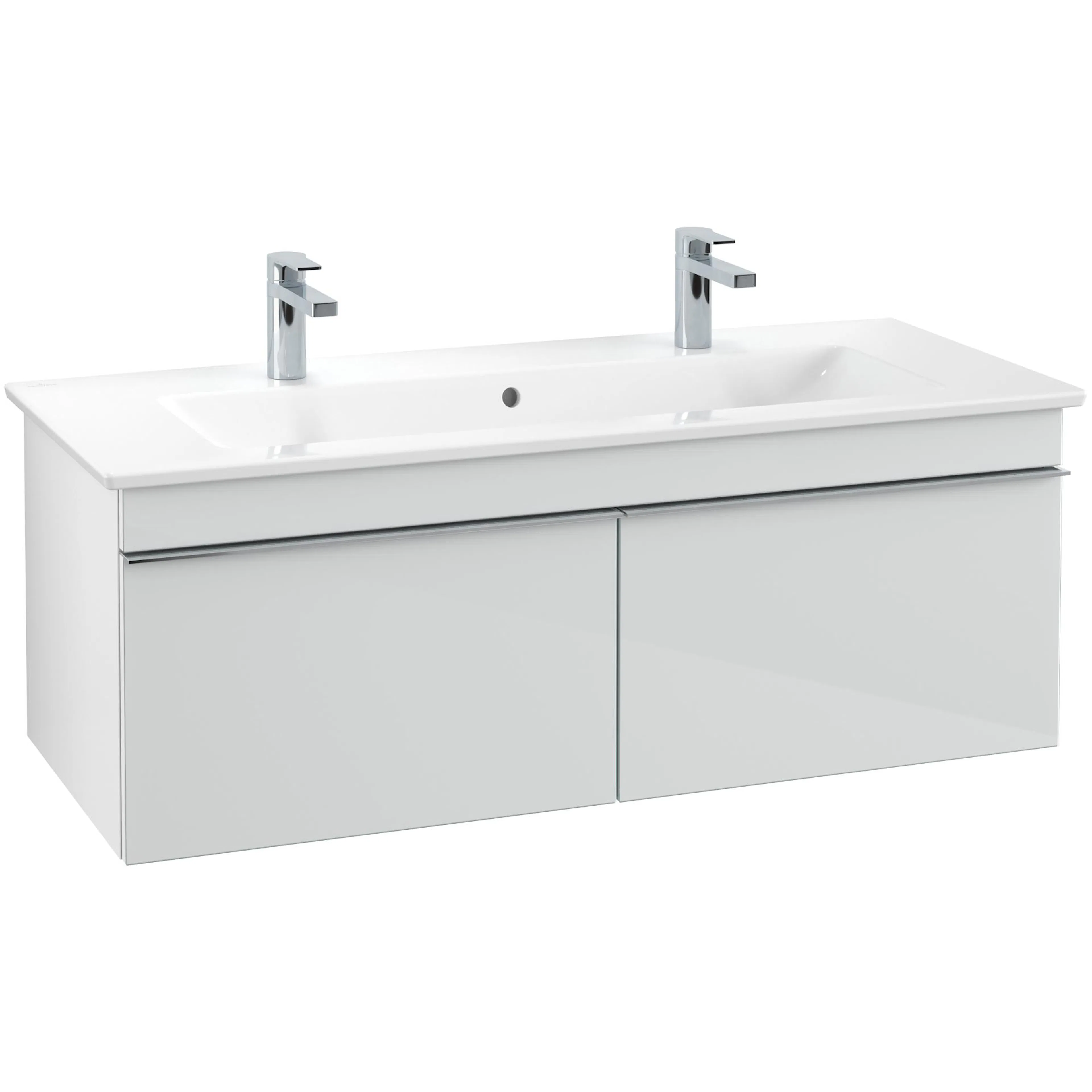 Tvättställsskåp Villeroy & Boch Venticello 115 cm med  2 Lådor för Centrerat Skåpstvättställ