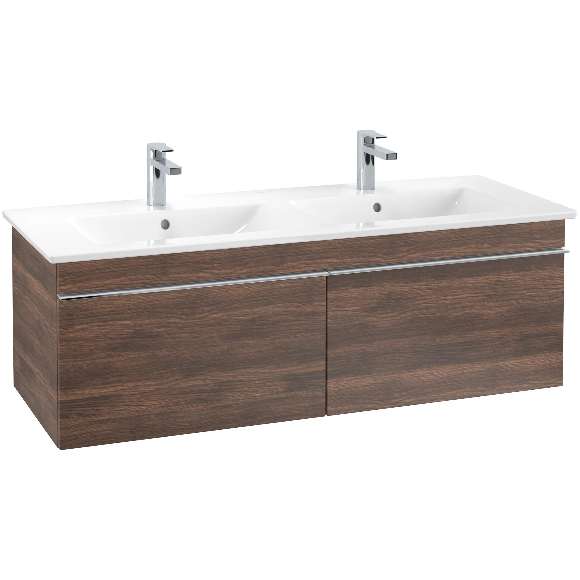 Tvättställsskåp Villeroy & Boch Venticello 125 cm med 2 Lådor för Dubbla Tvättställ