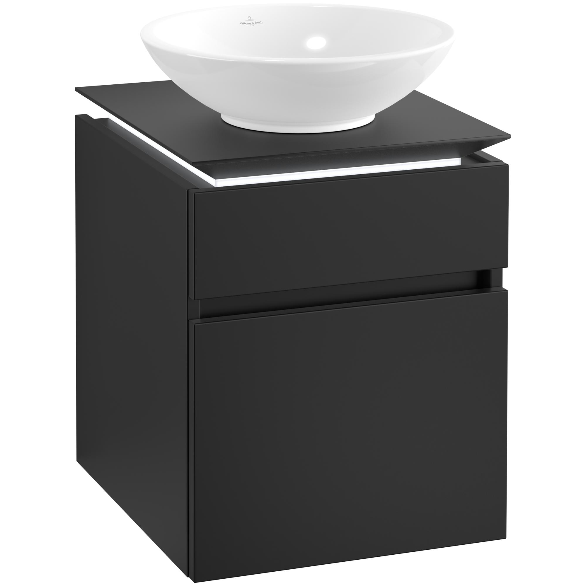 Tvättställsskåp Villeroy & Boch Legato 450 med 2 Lådor för Ytmonterat Tvättställ