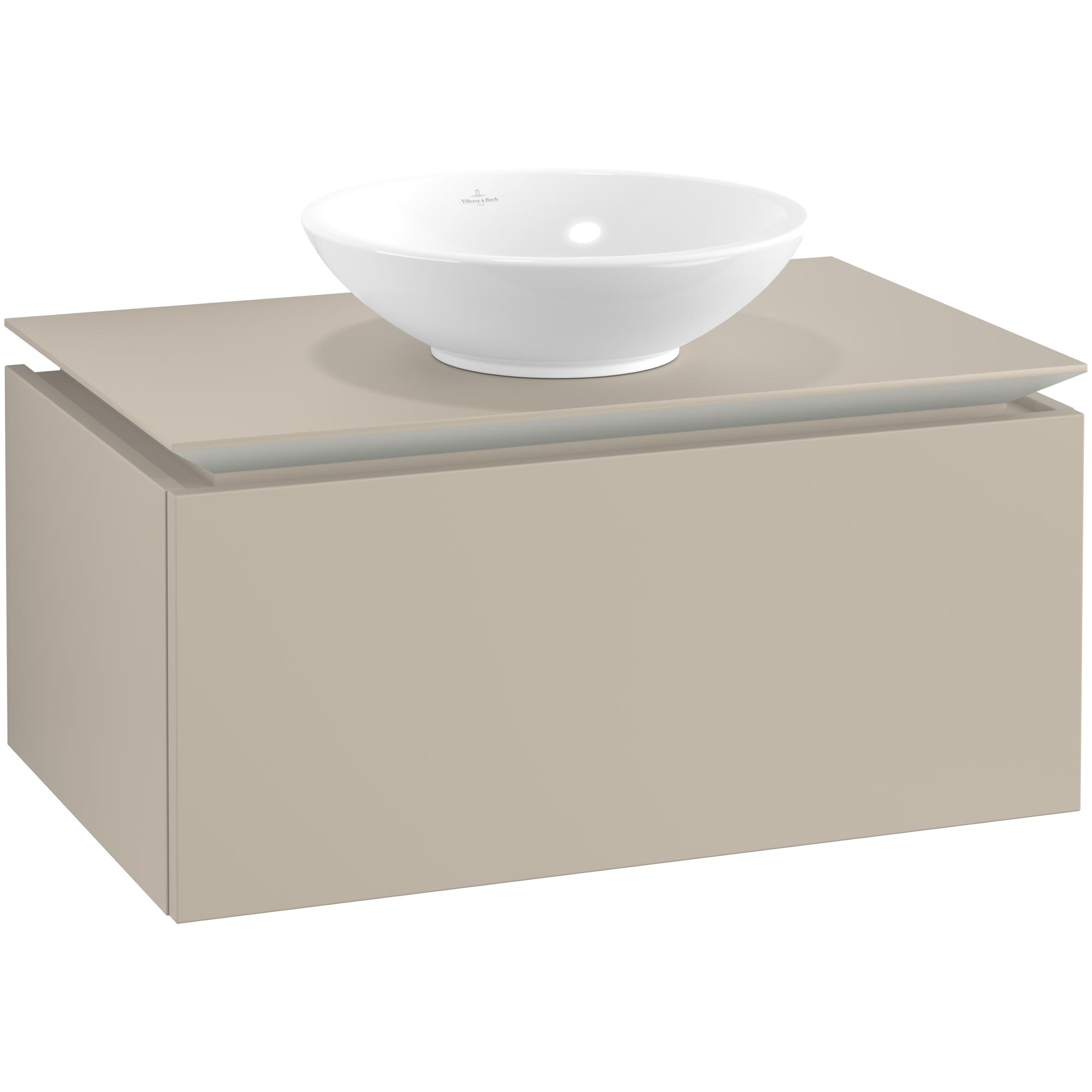 Tvättställsskåp Villeroy & Boch Legato Kompakt 800 med 1 Låda för Ytmonterat Tvättställ