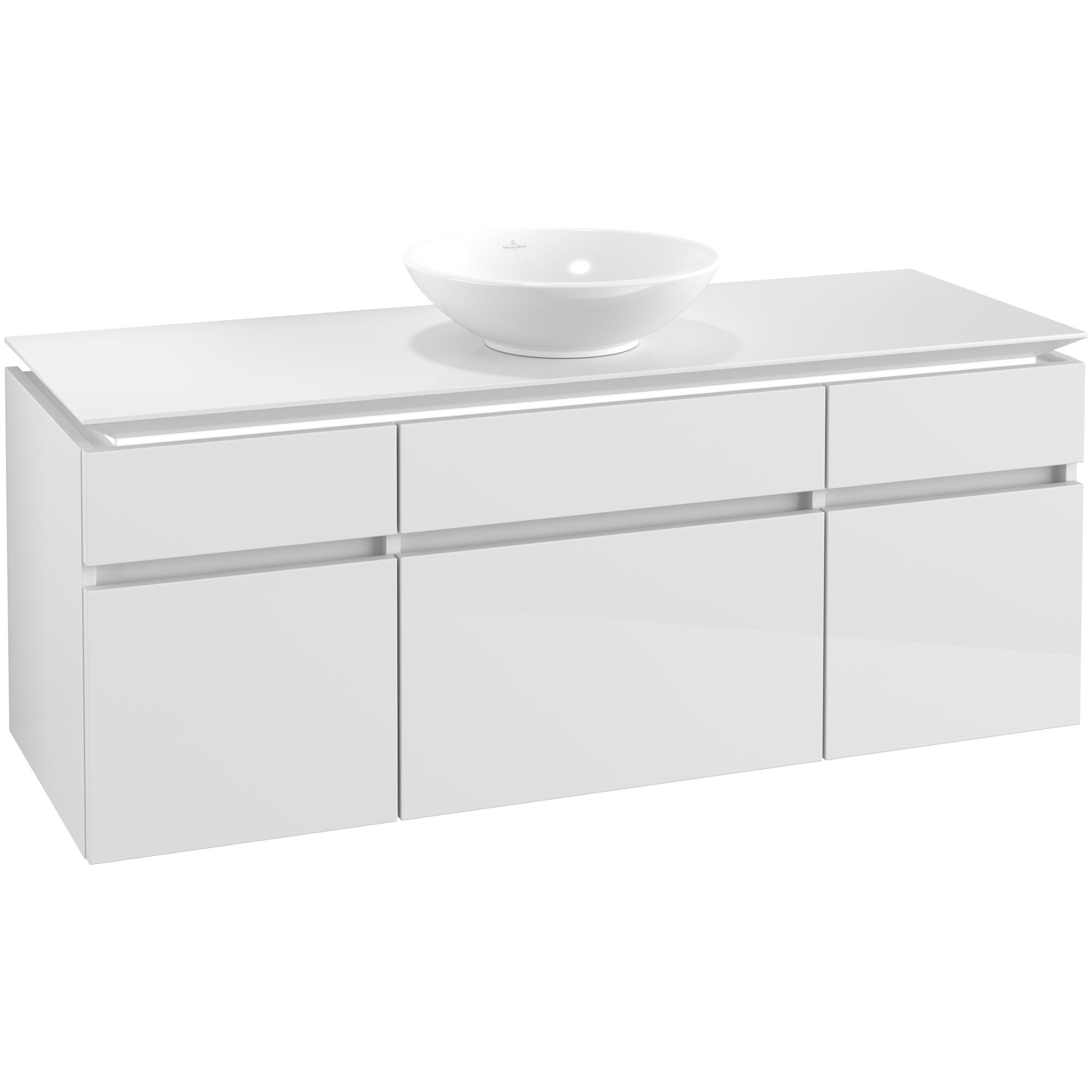 Tvättställsskåp Villeroy & Boch Legato med 5 Lådor för Ytmonterat Tvättställ från Övriga V&B Serier