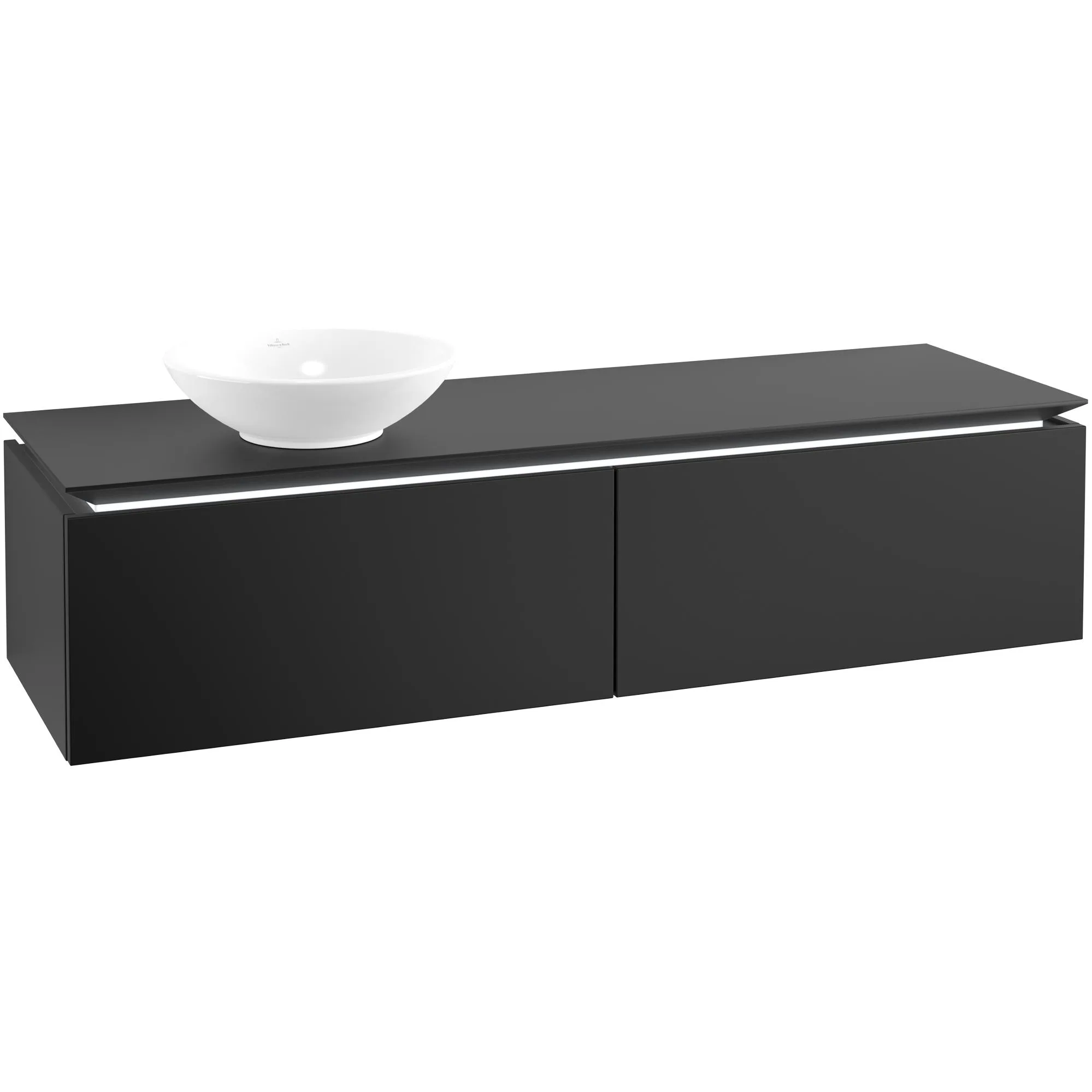 Tvättställsskåp Villeroy & Boch Legato Kompakt 1600 med 2 Lådor för Ocentrerat Ytmonterat Tvättställ från Övriga V&B Serier