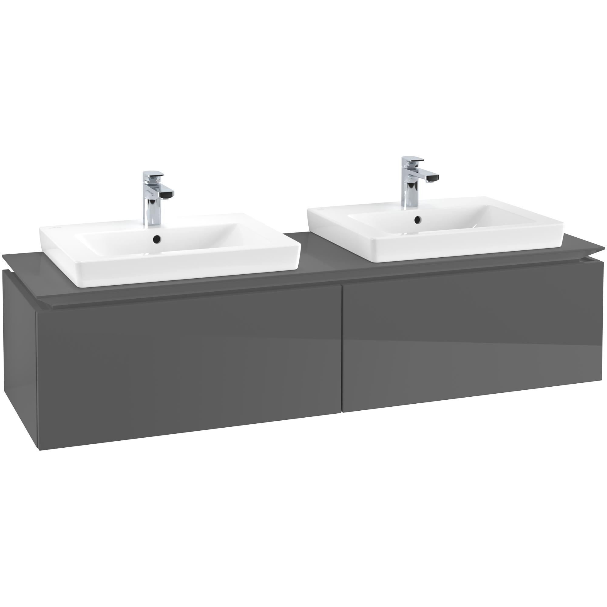 Tvättställsskåp Villeroy & Boch Legato Kompakt 1600 med 2 Lådor för Två Tvättställ från Finion & Subway