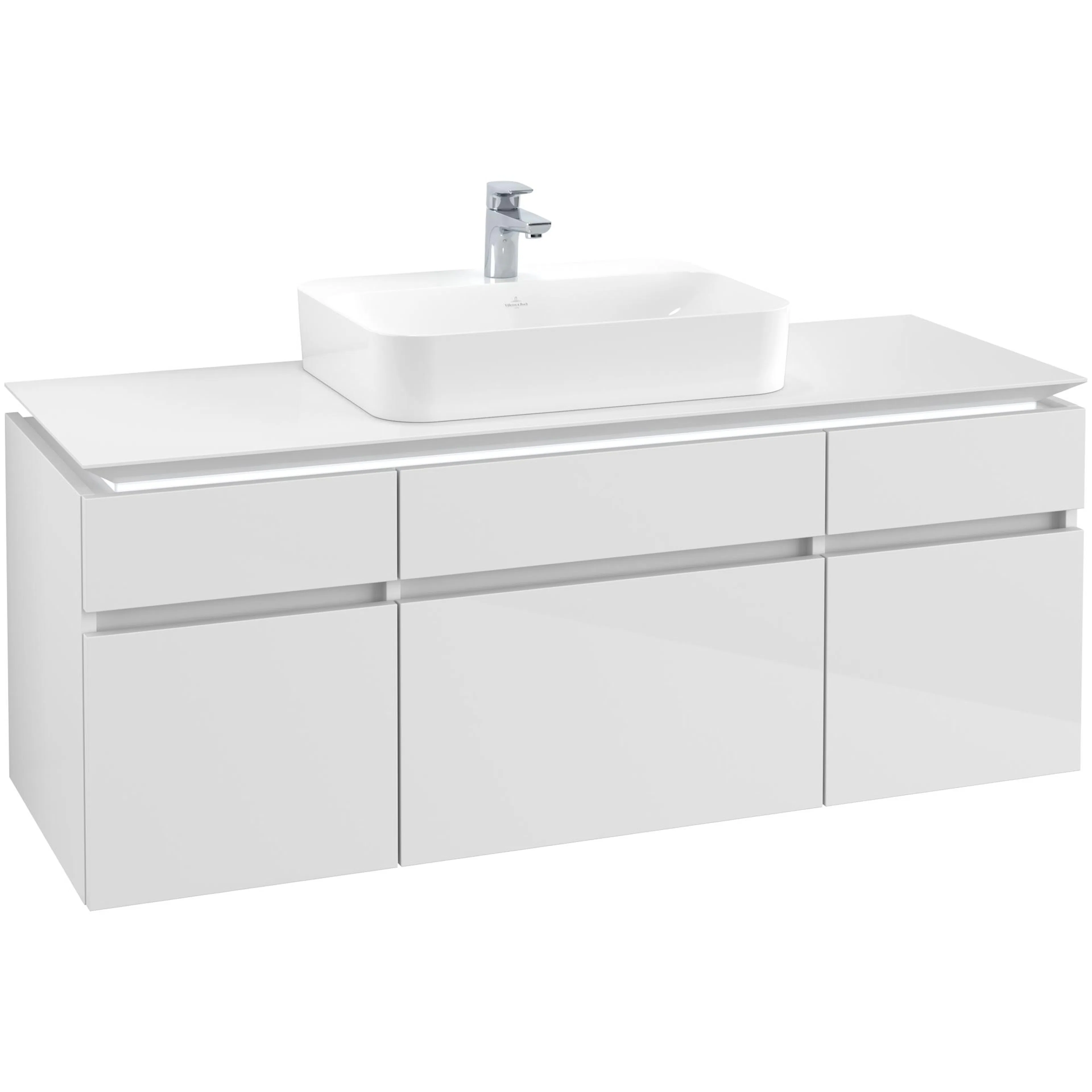 Tvättställsskåp Villeroy & Boch Legato med 5 Lådor för Ytmonterat Tvättställ från Finion & Memento