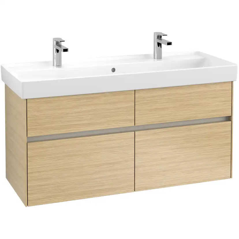 Tvättställsskåp Villeroy & Boch Collaro 115 cm med 4 Lådor för Inbyggt Skåpstvättställ
