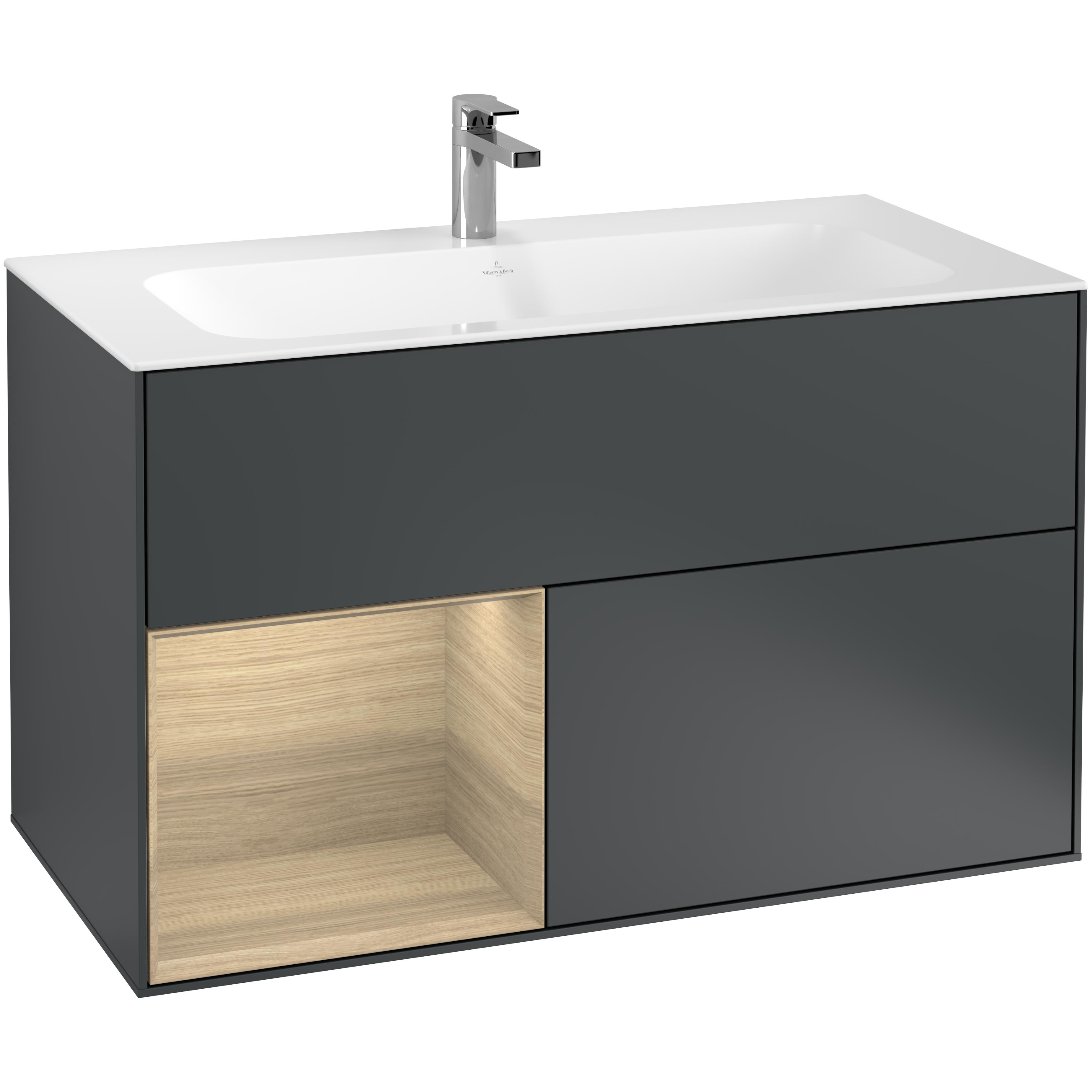 Tvättställsskåp Villeroy & Boch Finion med 2 Lådor och Hylla för Inbyggt Tvättställ