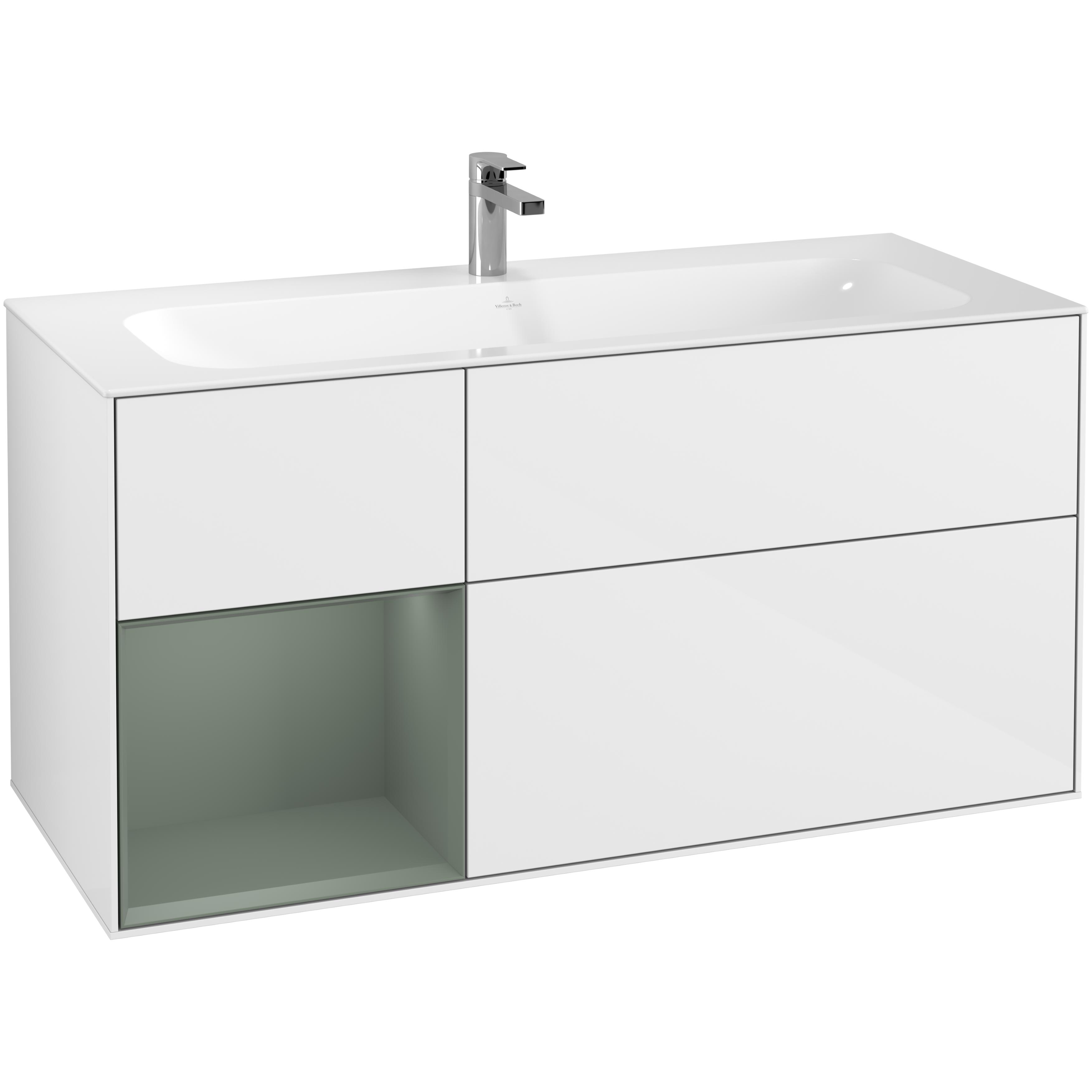 Tvättställsskåp Villeroy & Boch Finion med 3 Lådor och Hylla för Inbyggt Tvättställ