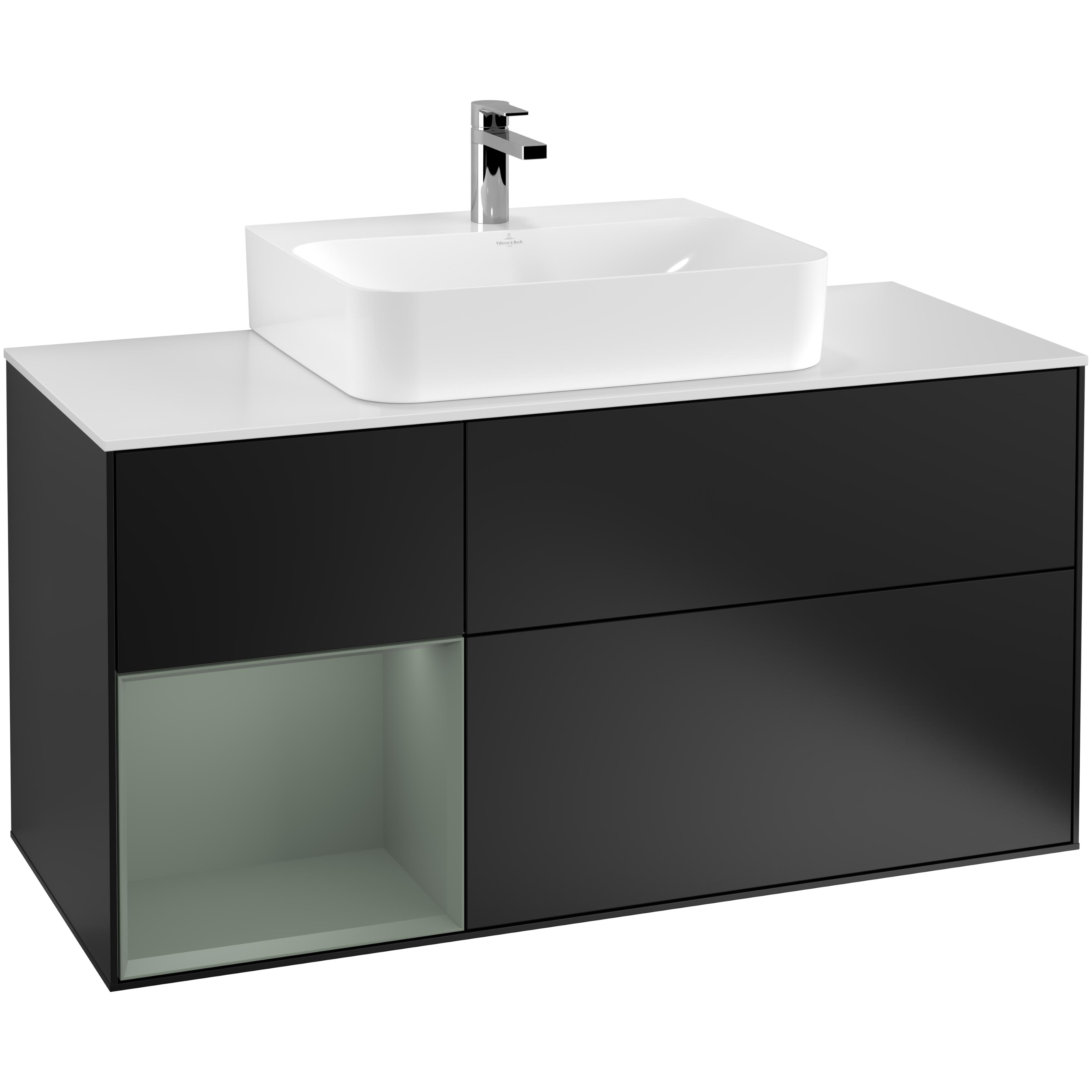 Tvättställsskåp Villeroy & Boch Finion med 3 Lådor Hylla och Bänkskiva för Centrerat Tvättställ