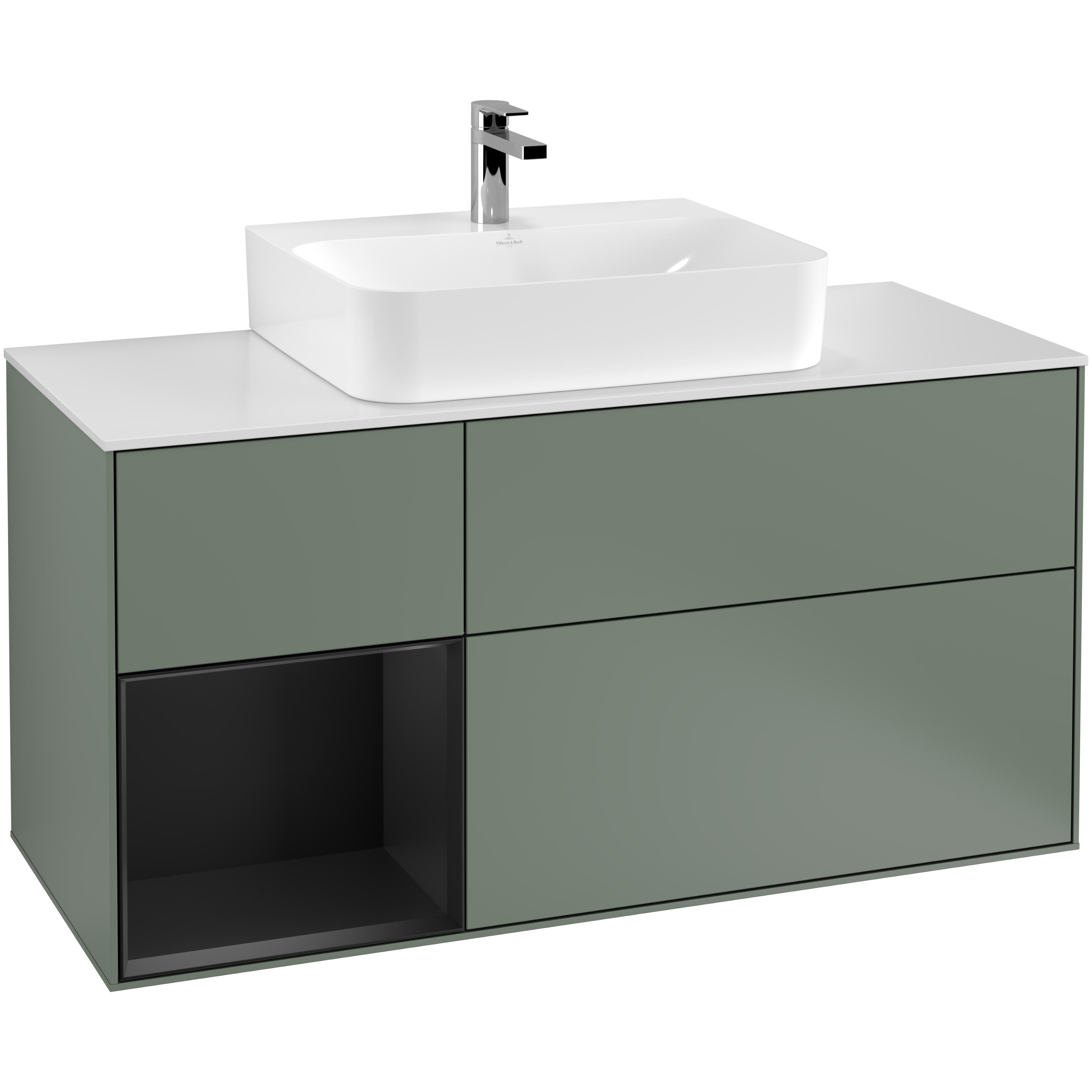 Tvättställsskåp Villeroy & Boch Finion med 3 Lådor Hylla och Bänkskiva för Centrerat Tvättställ