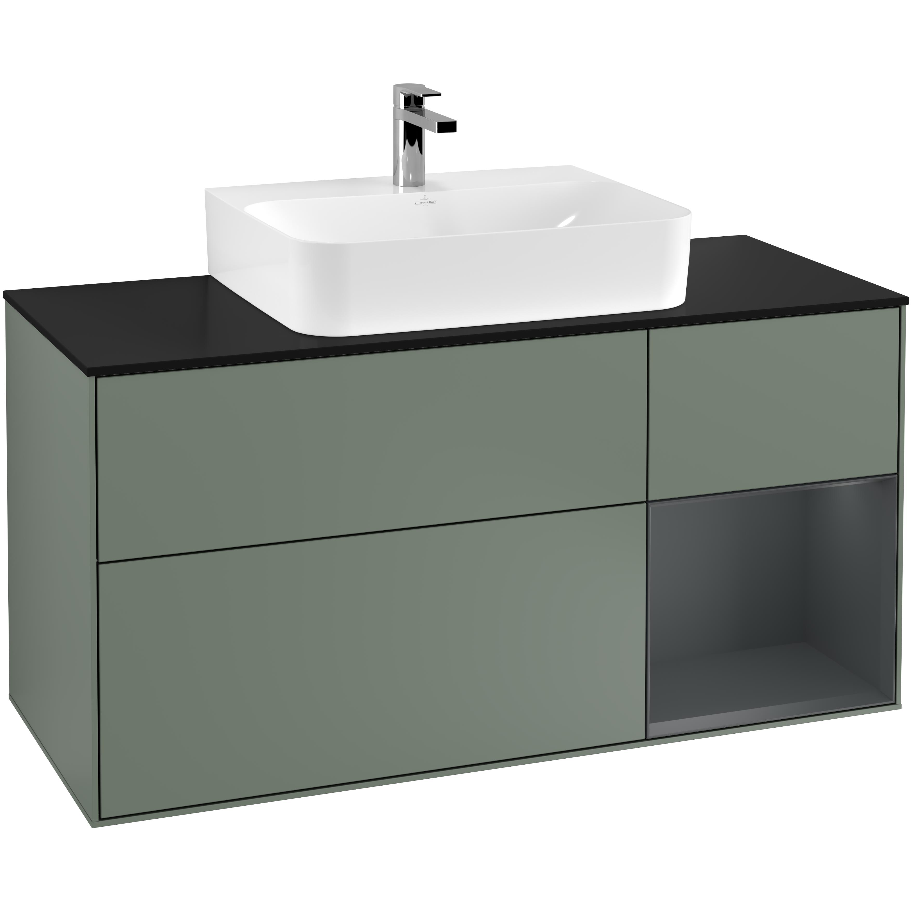 Tvättställsskåp Villeroy & Boch Finion med 3 Lådor Hylla och Bänkskiva för Centrerat Tvättställ