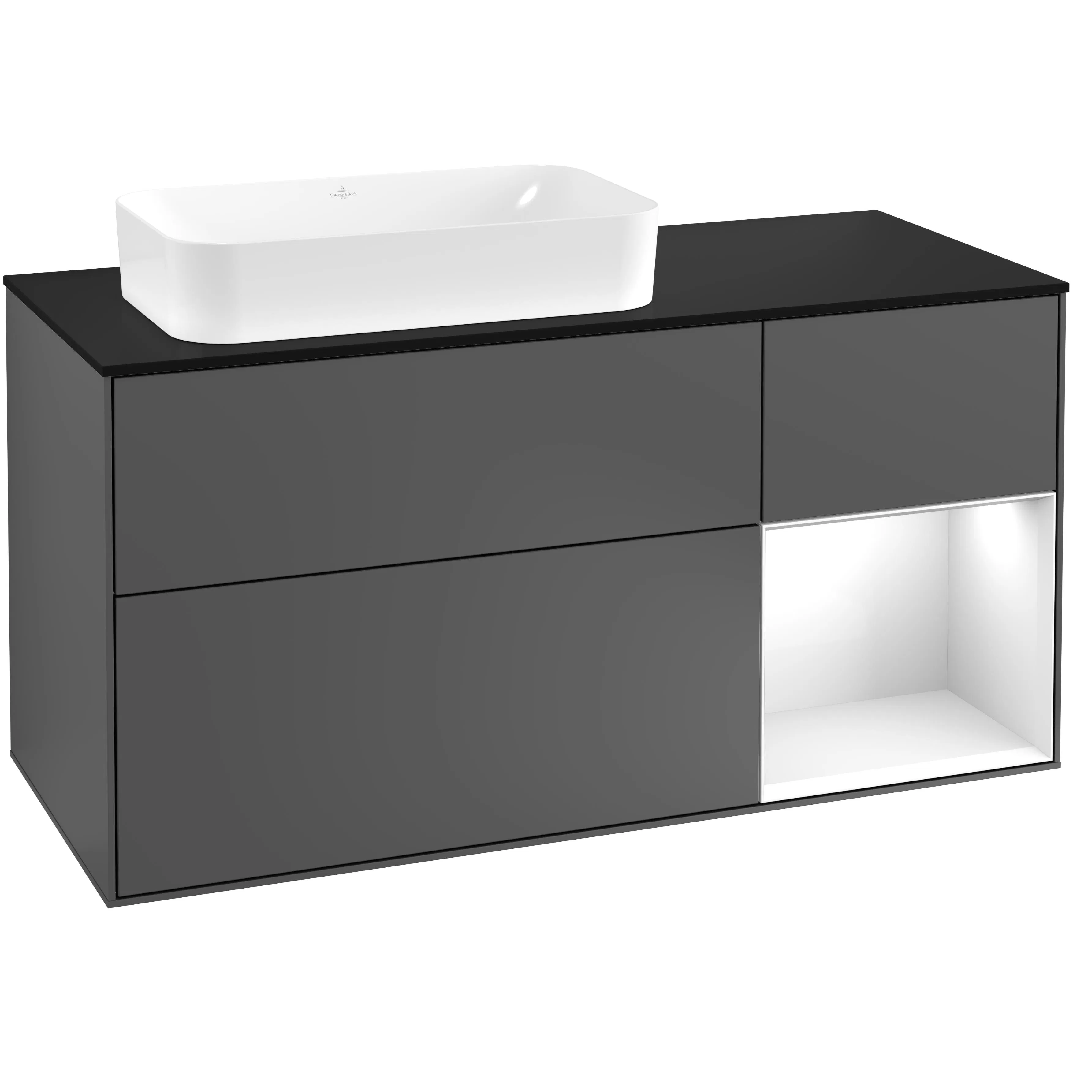 Mattsvart glas