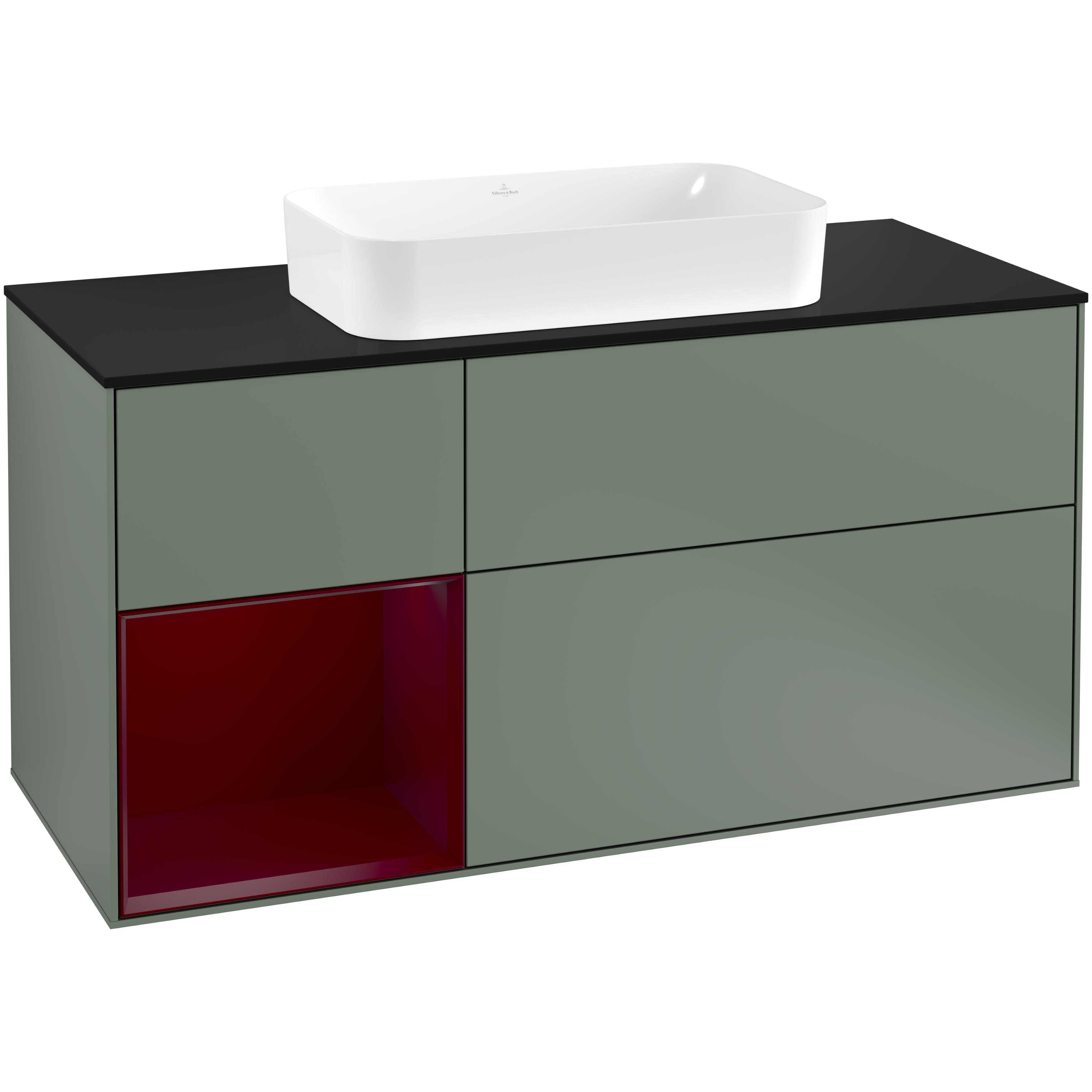 Tvättställsskåp Villeroy & Boch Finion med 3 Lådor Hylla och Bänkskiva för Fristående Tvättställ