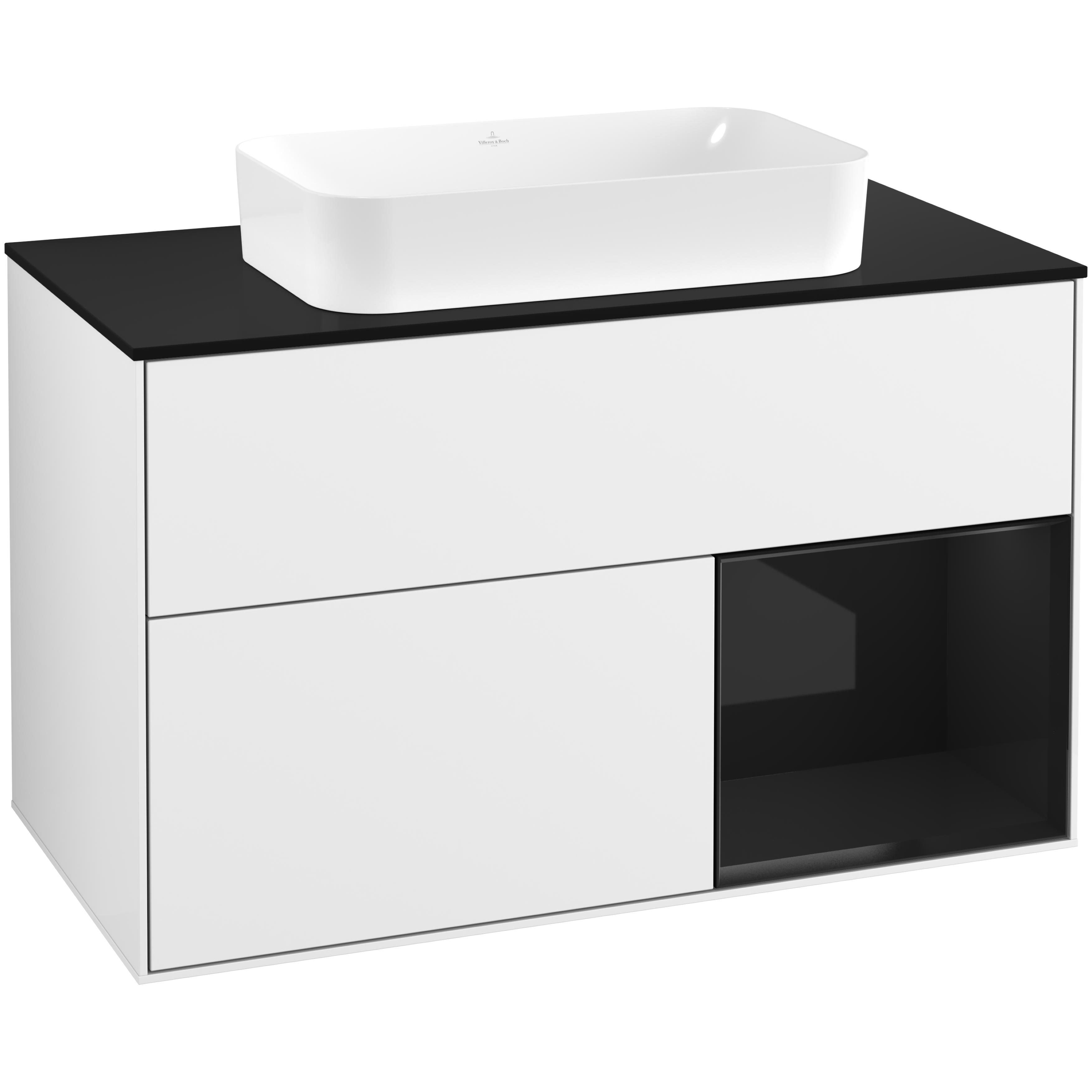 Tvättställsskåp Villeroy & Boch Finion med 2 Lådor Hylla och Bänkskiva för Fristående Tvättställ