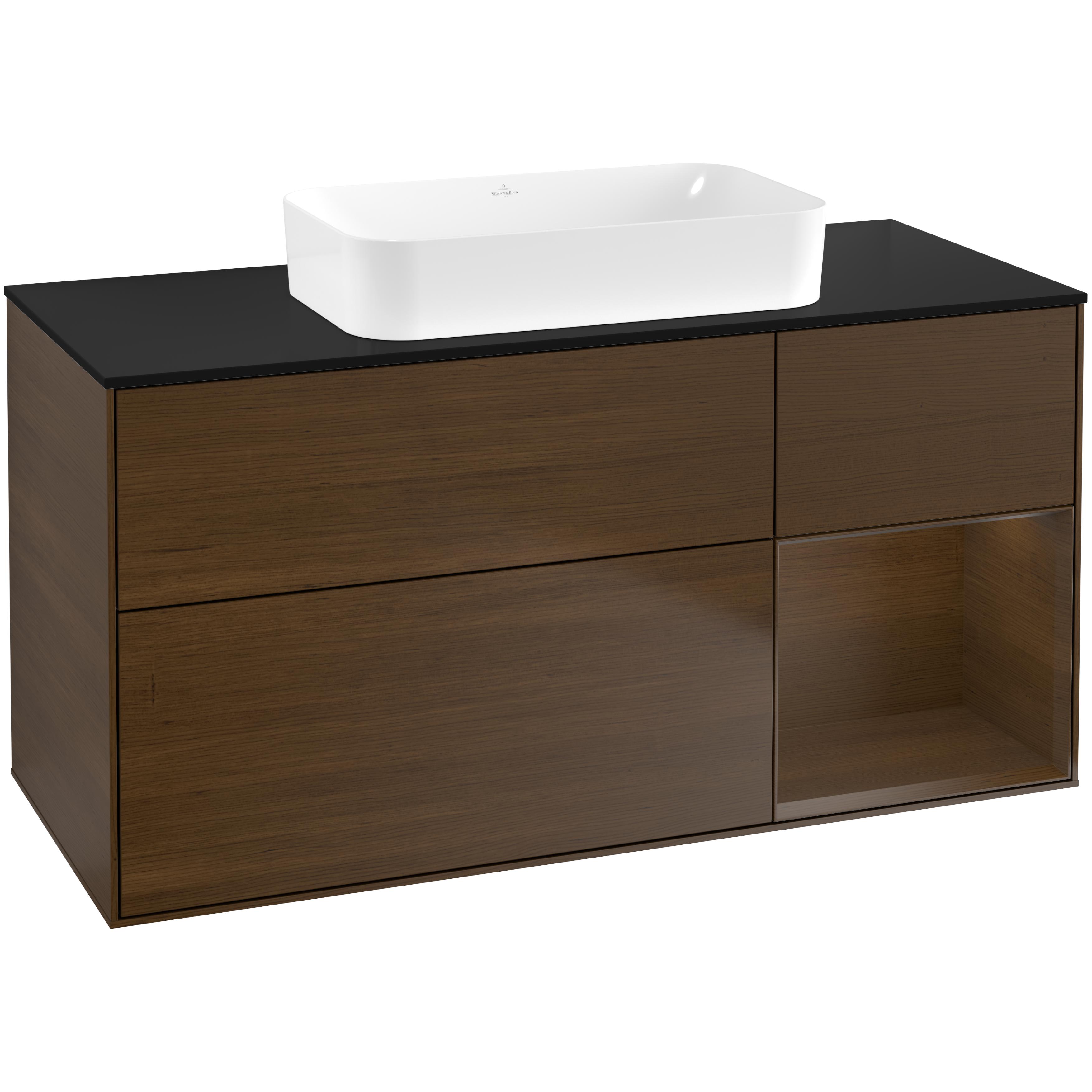 Tvättställsskåp Villeroy & Boch Finion med 3 Lådor Hylla och Bänkskiva för Fristående Tvättställ