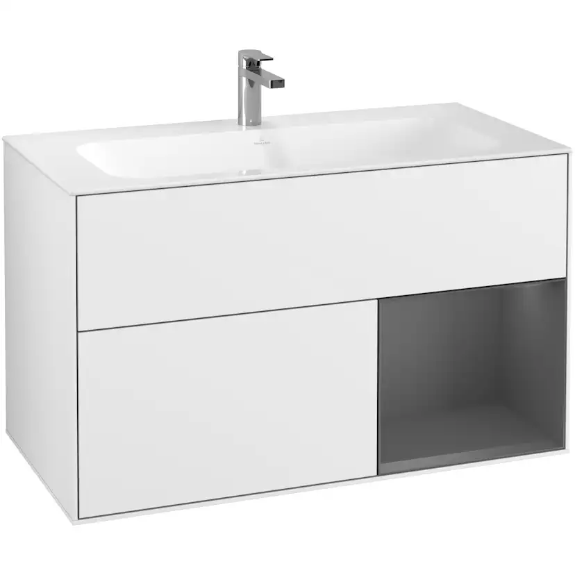 Tvättställsskåp Villeroy & Boch Finion med 2 Lådor och Hylla för Inbyggt Tvättställ