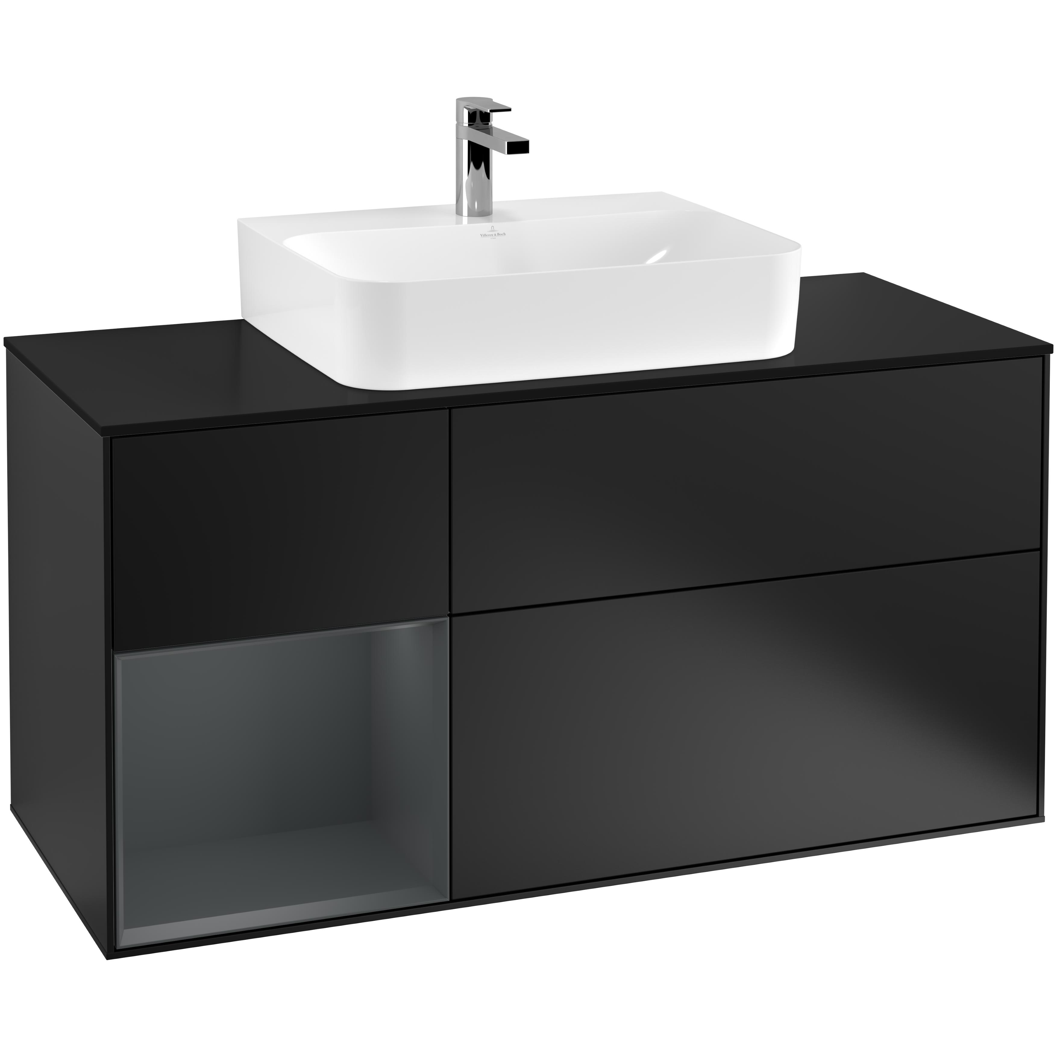 Tvättställsskåp Villeroy & Boch Finion med 3 Lådor Hylla och Bänkskiva för Centrerat Tvättställ