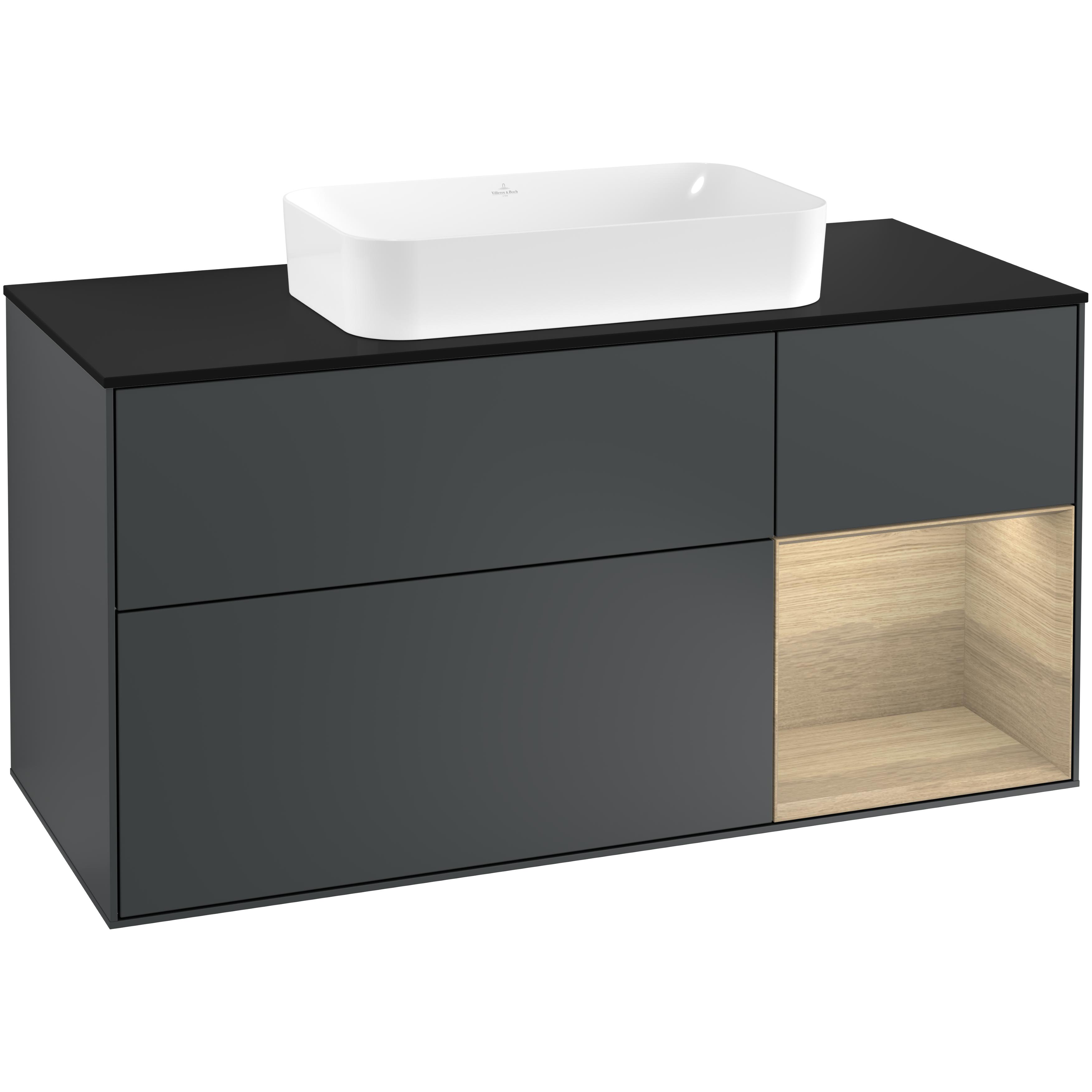 Tvättställsskåp Villeroy & Boch Finion med 3 Lådor Hylla och Bänkskiva för Fristående Tvättställ