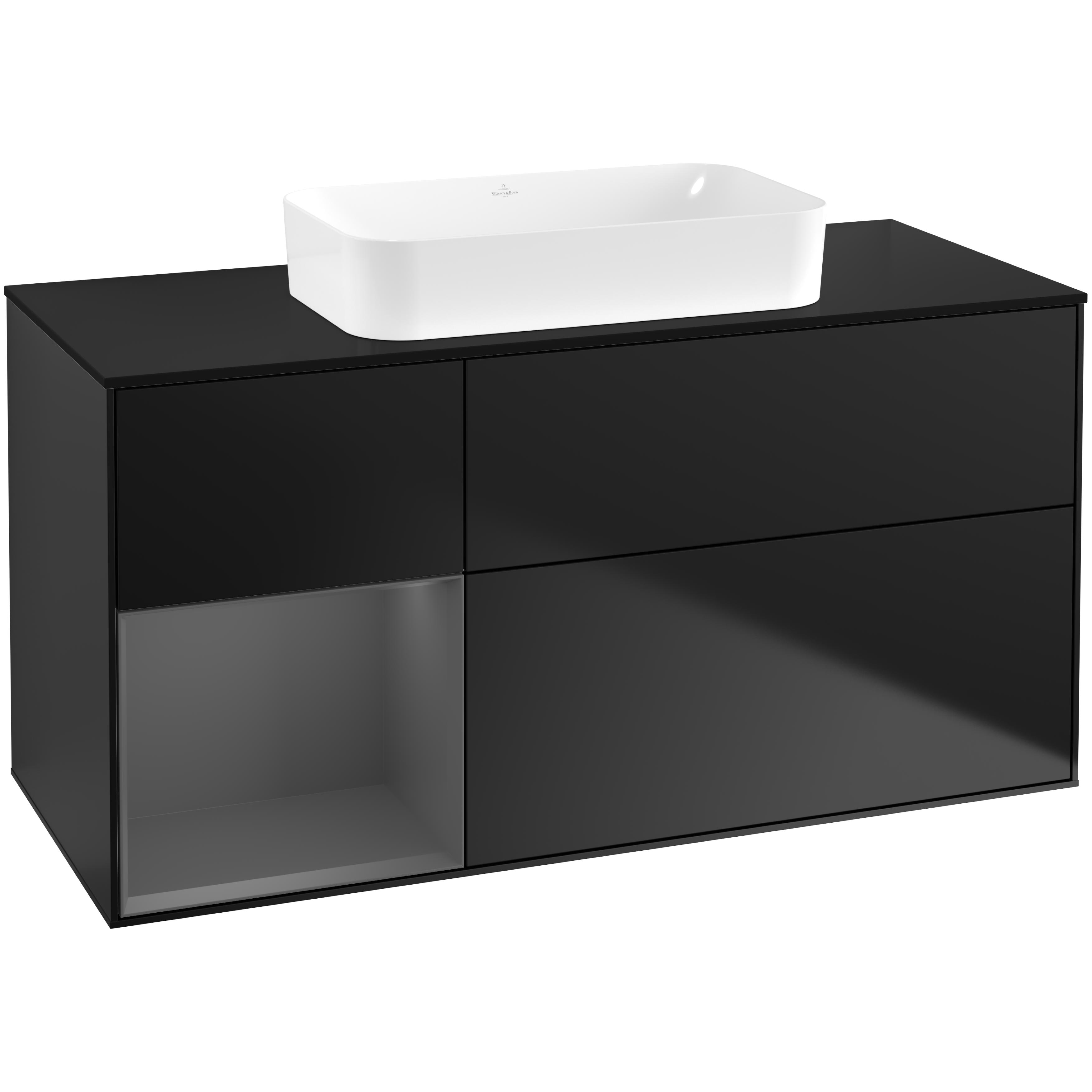 Tvättställsskåp Villeroy & Boch Finion med 3 Lådor Hylla och Bänkskiva för Fristående Tvättställ