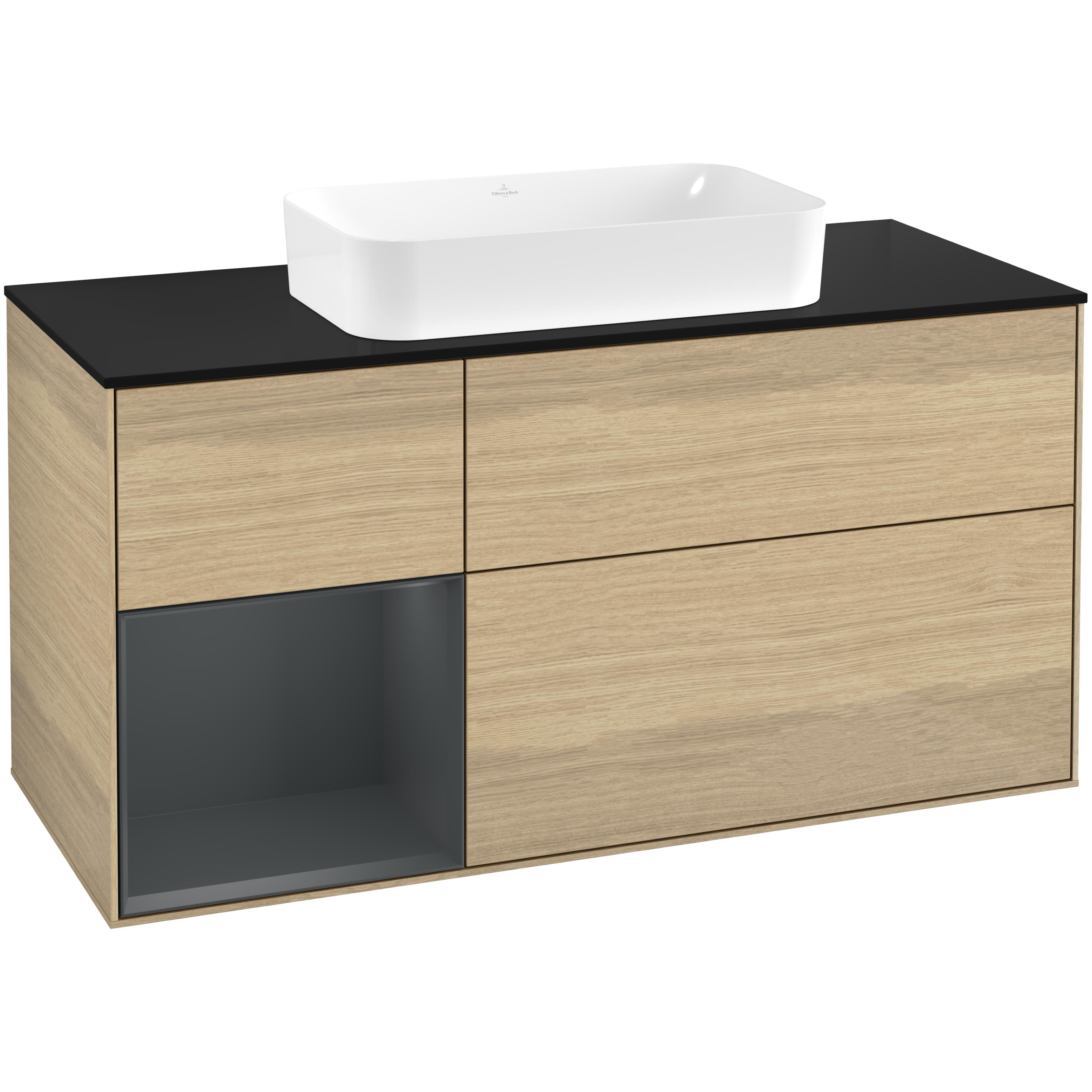 Tvättställsskåp Villeroy & Boch Finion med 3 Lådor Hylla och Bänkskiva för Fristående Tvättställ