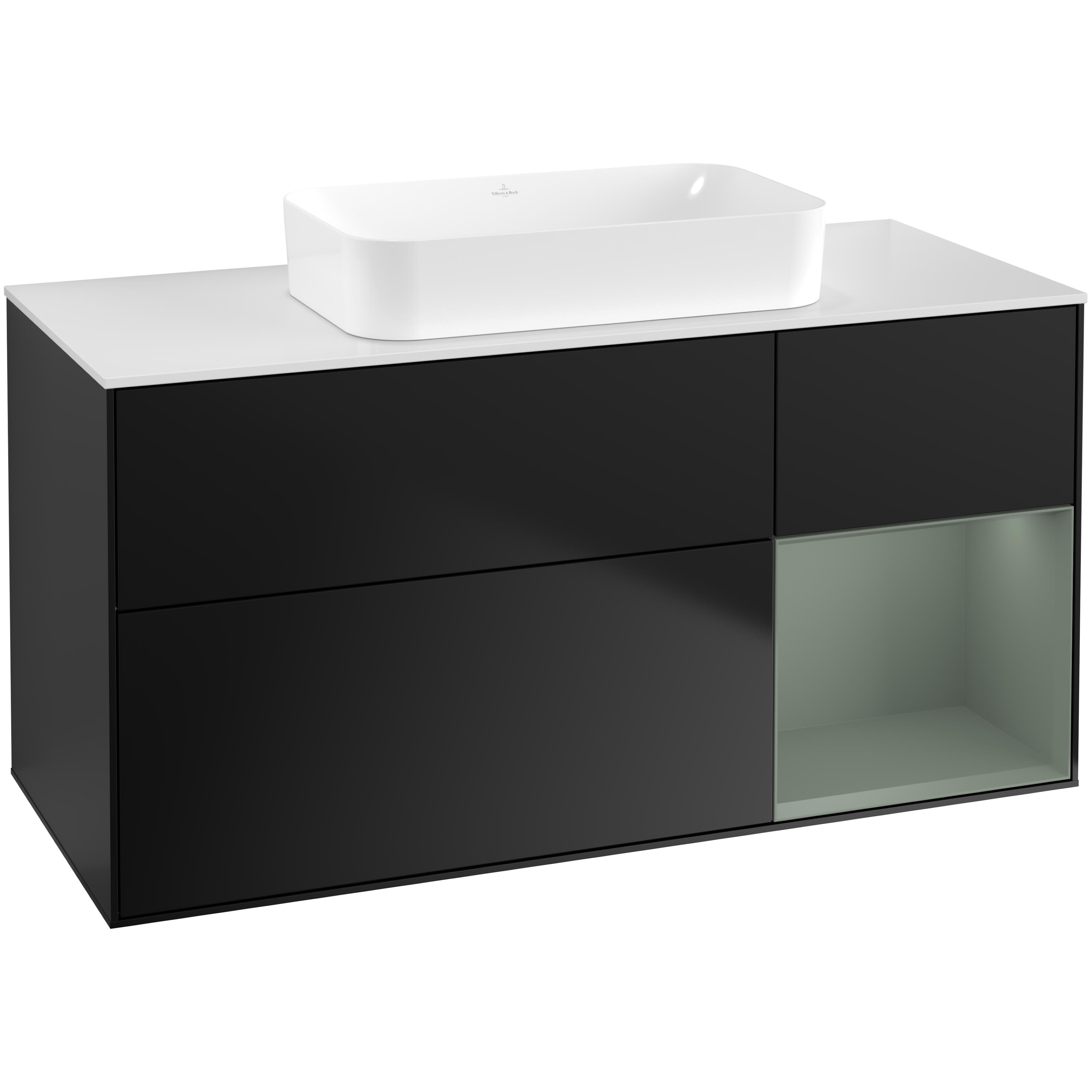 Tvättställsskåp Villeroy & Boch Finion med 3 Lådor Hylla och Bänkskiva för Fristående Tvättställ