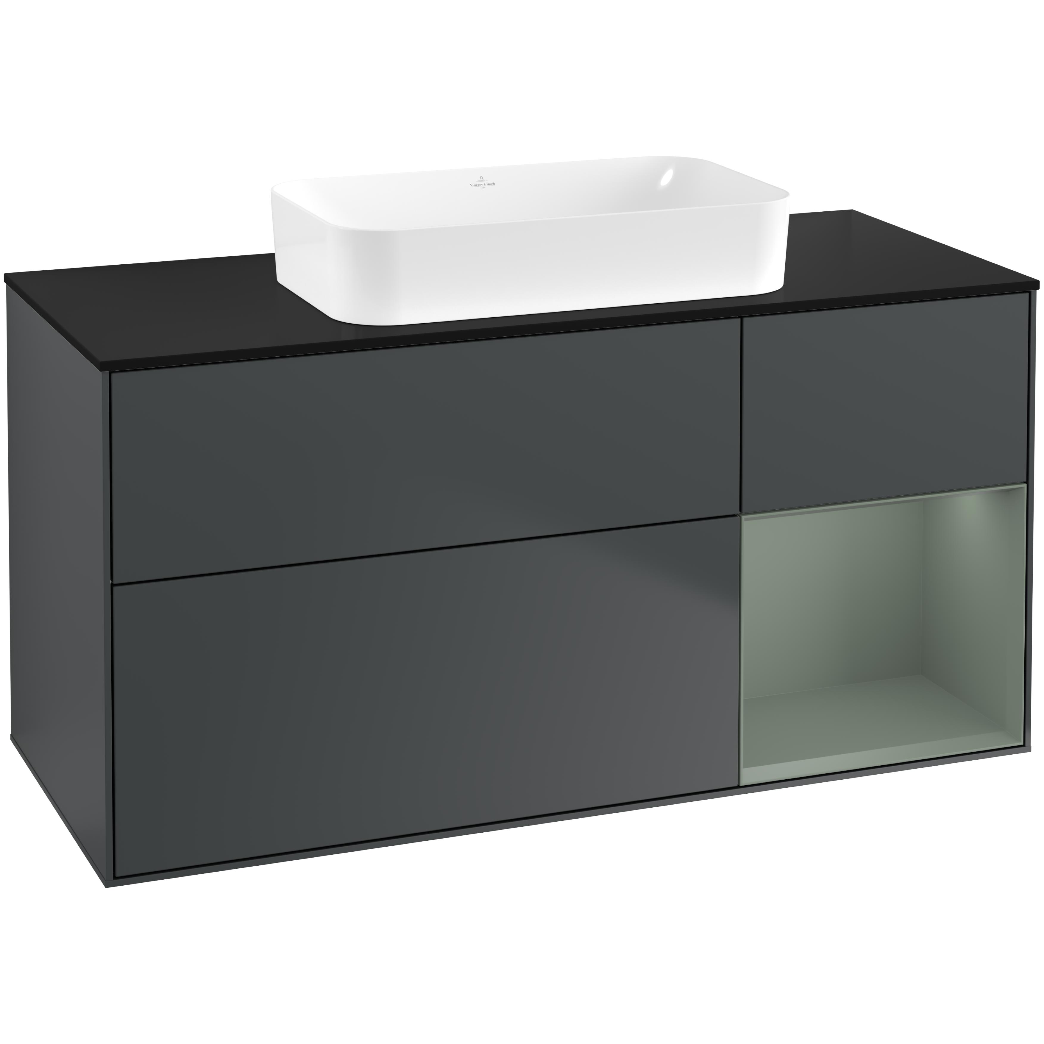 Tvättställsskåp Villeroy & Boch Finion med 3 Lådor Hylla och Bänkskiva för Fristående Tvättställ