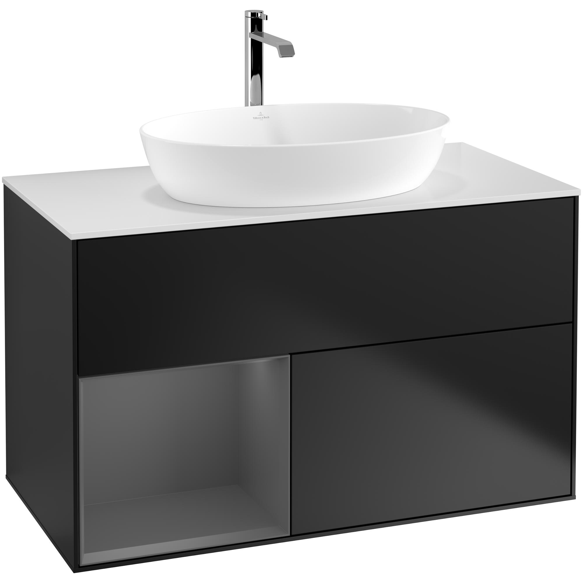 Tvättställsskåp Villeroy & Boch Finion med 2 Lådor Hylla och Bänkskiva för Fristående Tvättställ från Artis & Collaro