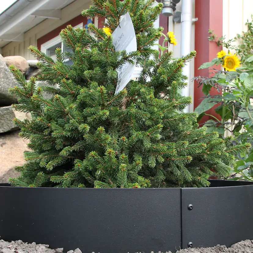 Planteringskant Flexigarden Svart 120 mm Cirkel