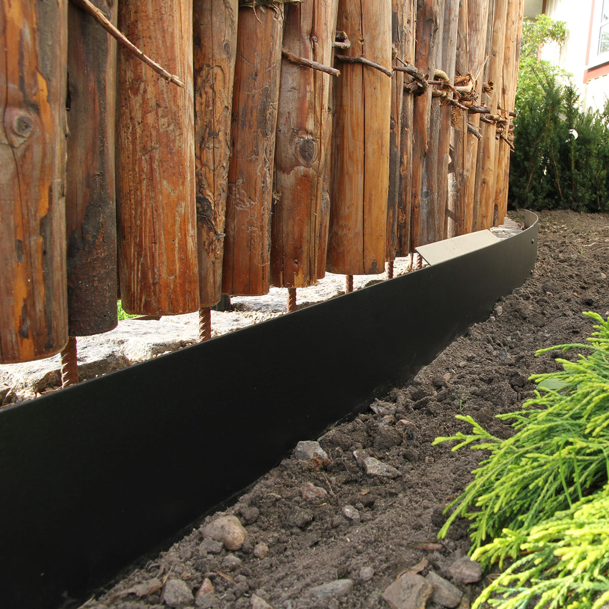 Planteringskant Flexigarden Svart 120 mm Rak