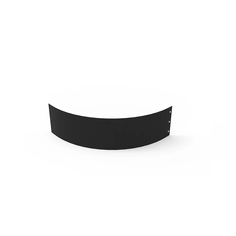 Planteringskant Flexigarden Svart 180 mm Kvartsbåge