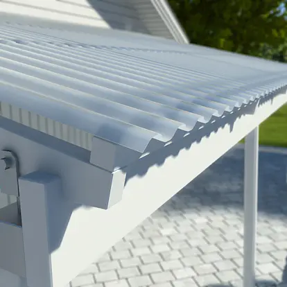 Korrugerad plast tak Korrugerad plast tak