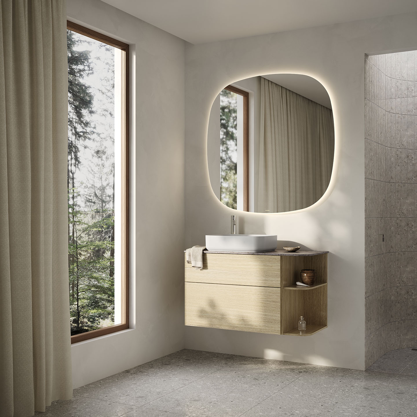 Bänkskiva Svedbergs Poem Soft Kalk