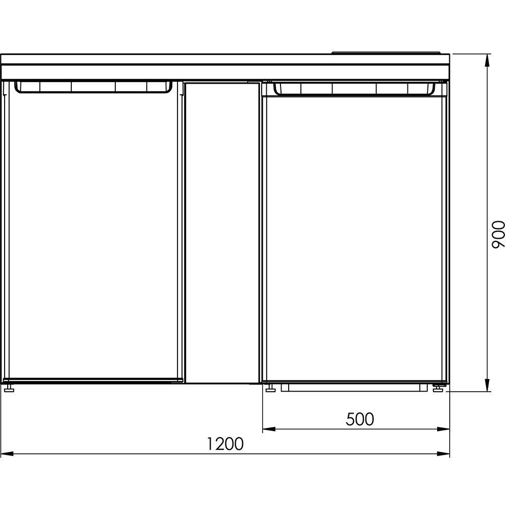 Minikök Intra Culina 120 med Keramikhäll