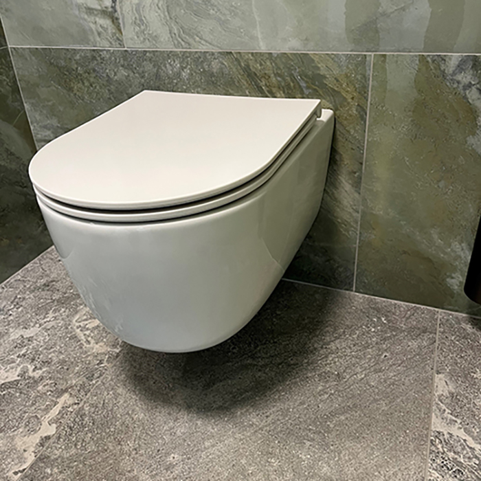 Vägghängd Toalettstol Macro Design Silent Rimless med Tornadospolning