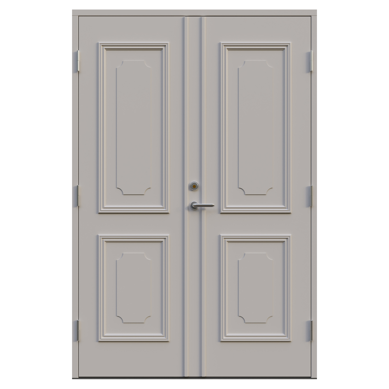 Parytterdörr Leksandsdörren Hjortnäs Eco74 BxH: 130x200 cm, S-1502-Y50R, Grå, Vänster