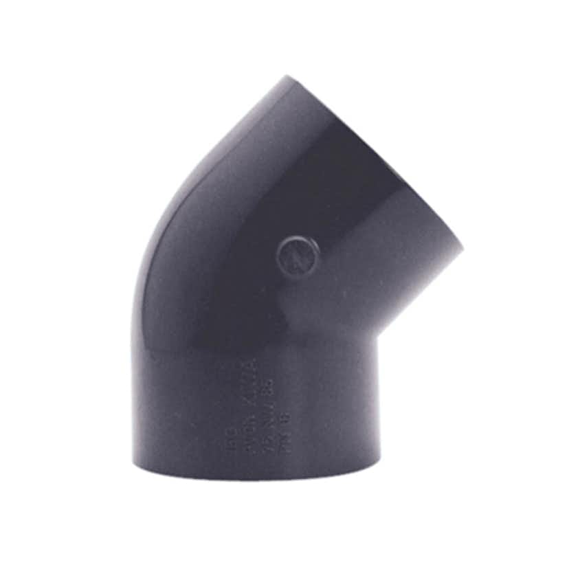 Vinkel Planet Pool 45° PVC Rör Ø 50mm Limdel för Pool & Utomhusbad