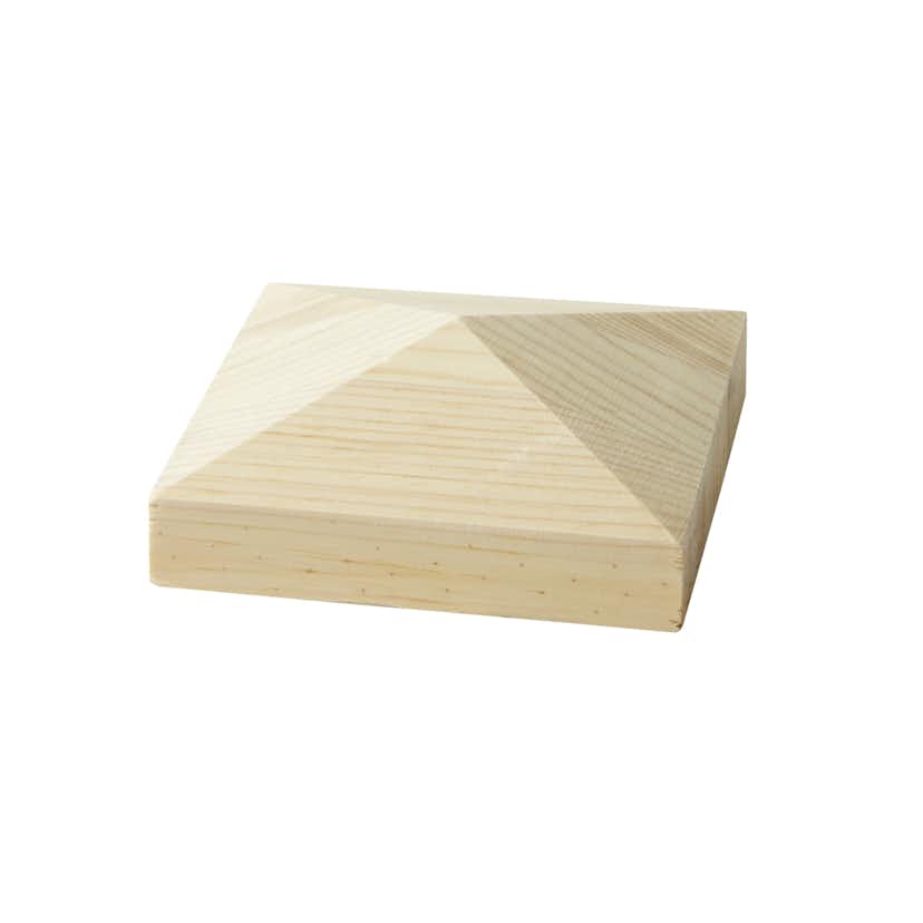 Pyramidlock Nordingrå Trä Furu BxHxD: 120x45x120 mm