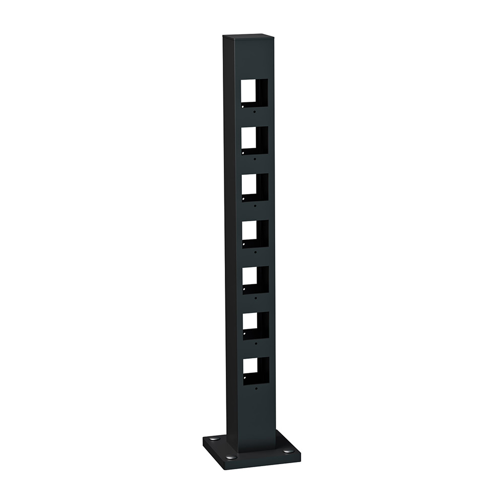 Mellanstolpe Staket Recal Furen Höjd: 745 mm, Svart