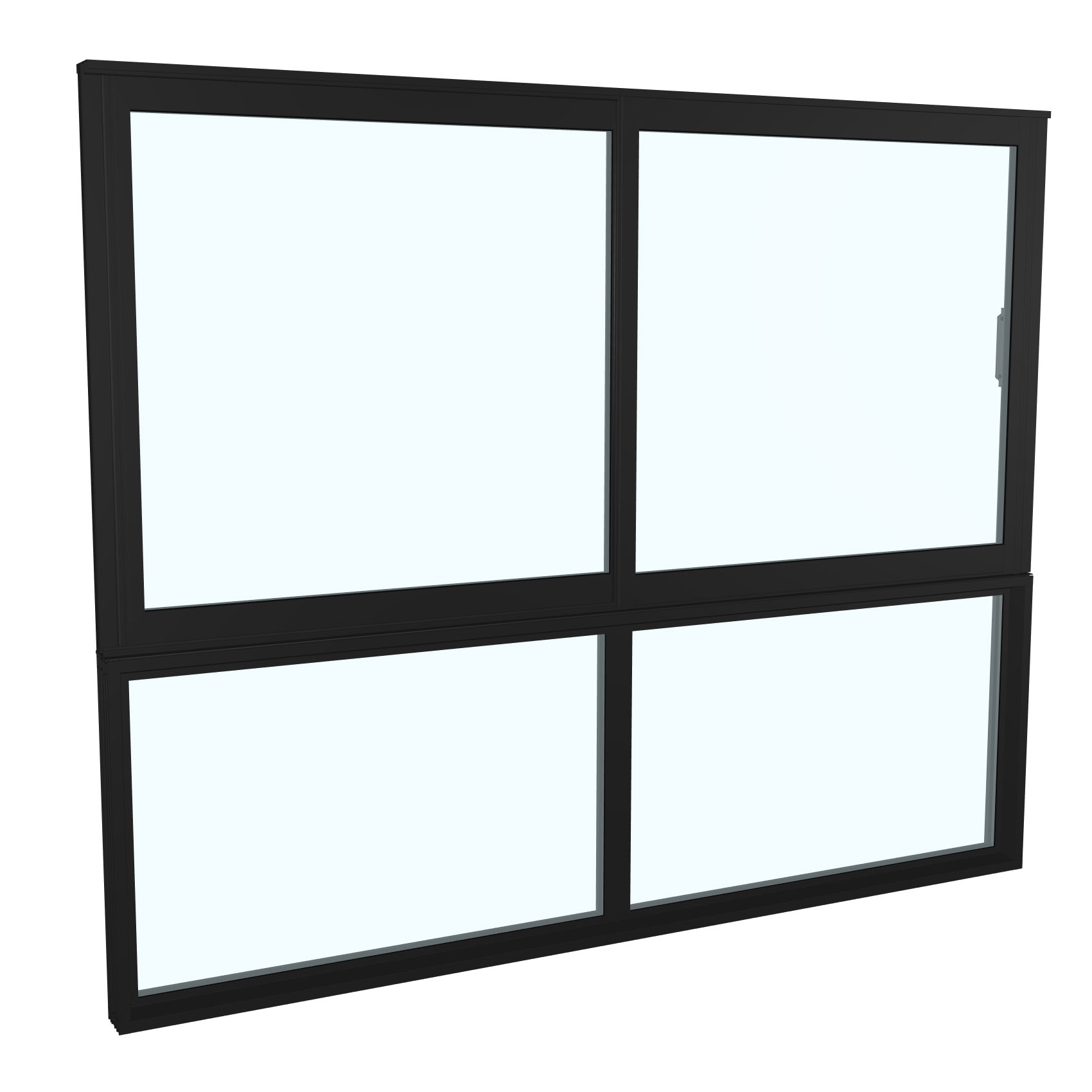 Skjutfönster med fast underdel Landskap Robust Året Runt 2-del