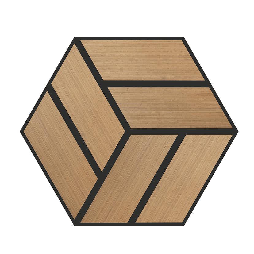 Akustikpaneler NQD Smartwall Hexagonformade 15-Pack Utförande: Twombly, Oljad ek