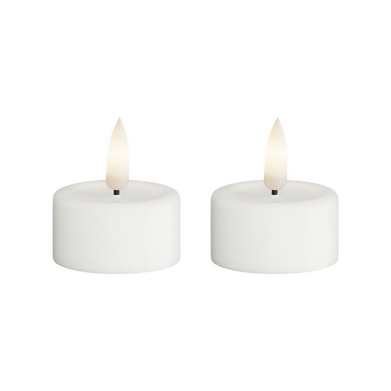 LED-Värmeljus DeluxeHomeart 4x4,5 cm 2-pack