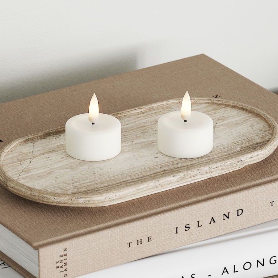 LED-Värmeljus DeluxeHomeart 4x4,5 cm 2-pack