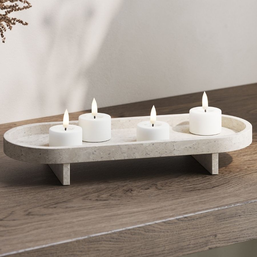 LED-Värmeljus DeluxeHomeart 4x4,5 cm 2-pack