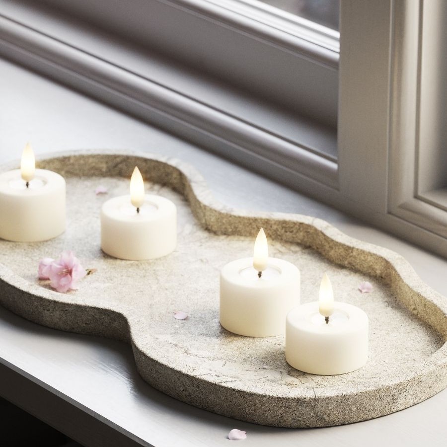 LED-Värmeljus DeluxeHomeart 4x4,5 cm 2-pack