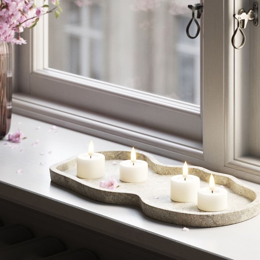 LED-Värmeljus DeluxeHomeart 4x4,5 cm 2-pack