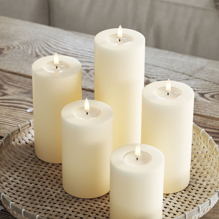 LED-Blockljus DeluxeHomeart 5x15 cm