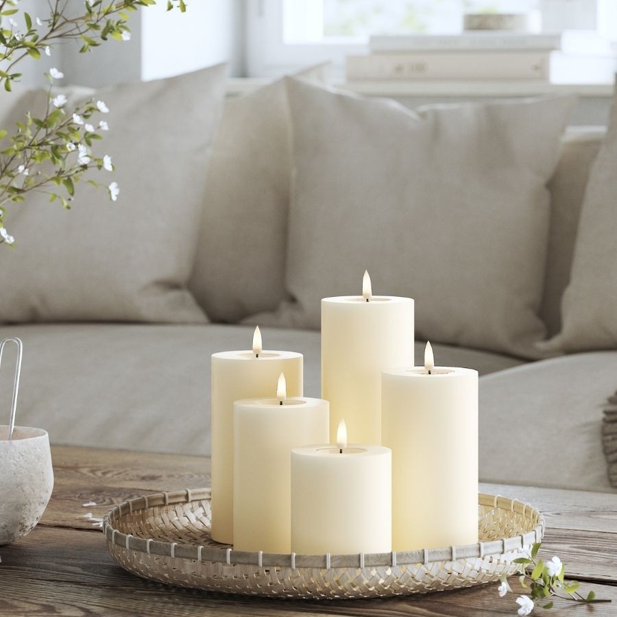 LED-Blockljus DeluxeHomeart 5x15 cm